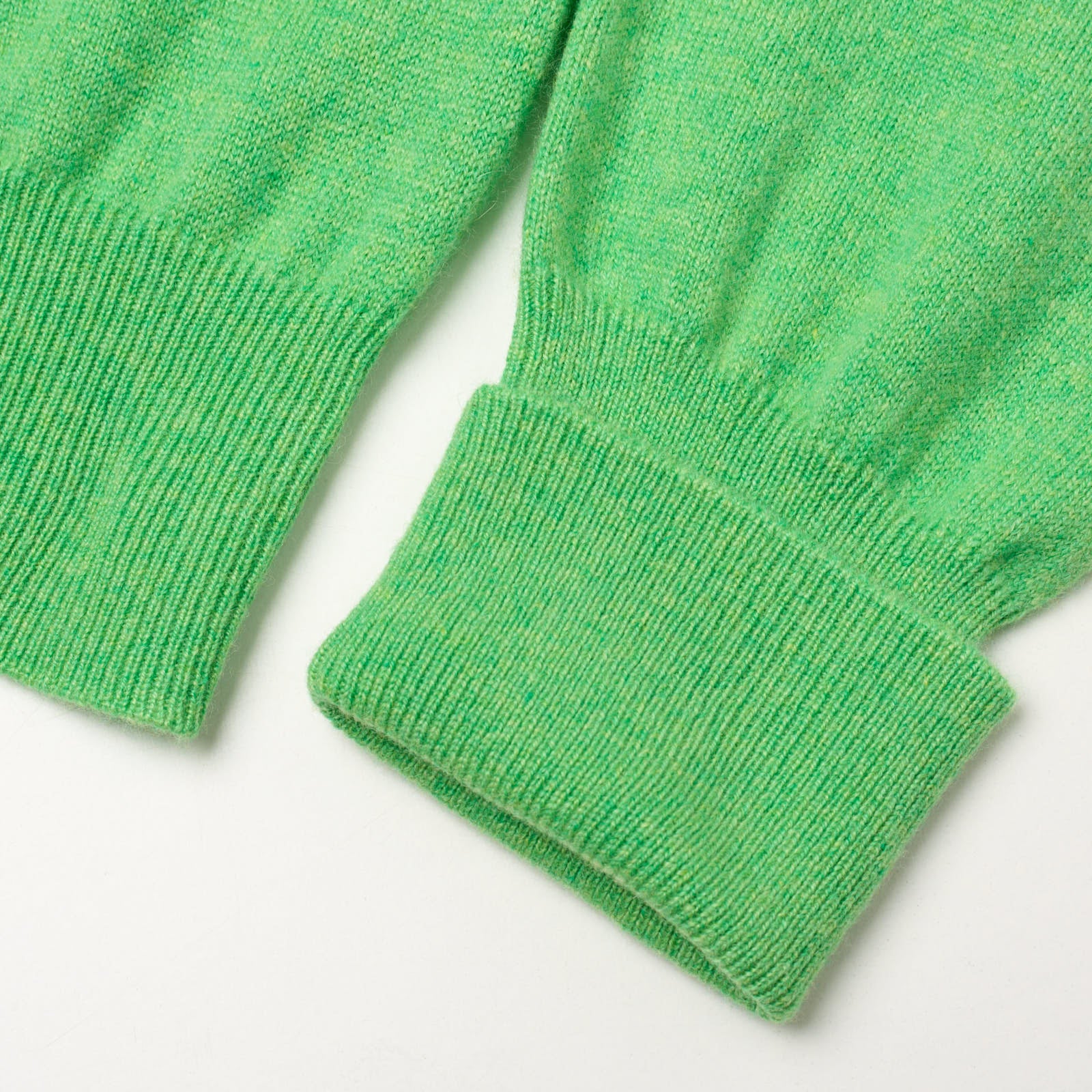 VANNUCCI Milano Light Green Loro Piana 2/28 Knit Turtleneck Sweater EU 56 US XXL