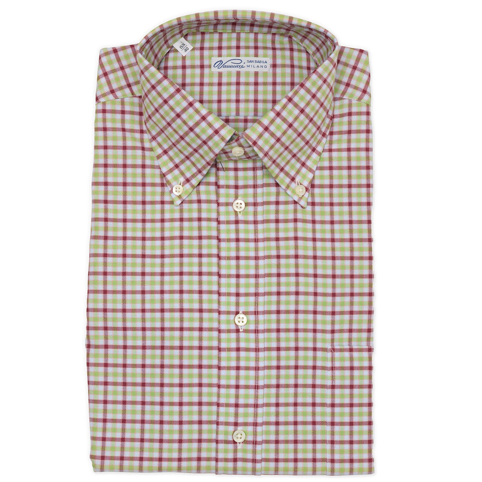 VANNUCCI Milano Multi-Color Plaid Cotton Button-Down Dress Shirt EU 40 New US 15.75 VANNUCCI Milano Multi-Color Plaid Cotton Button-Down Dress Shirt EU 40 New US 15.75