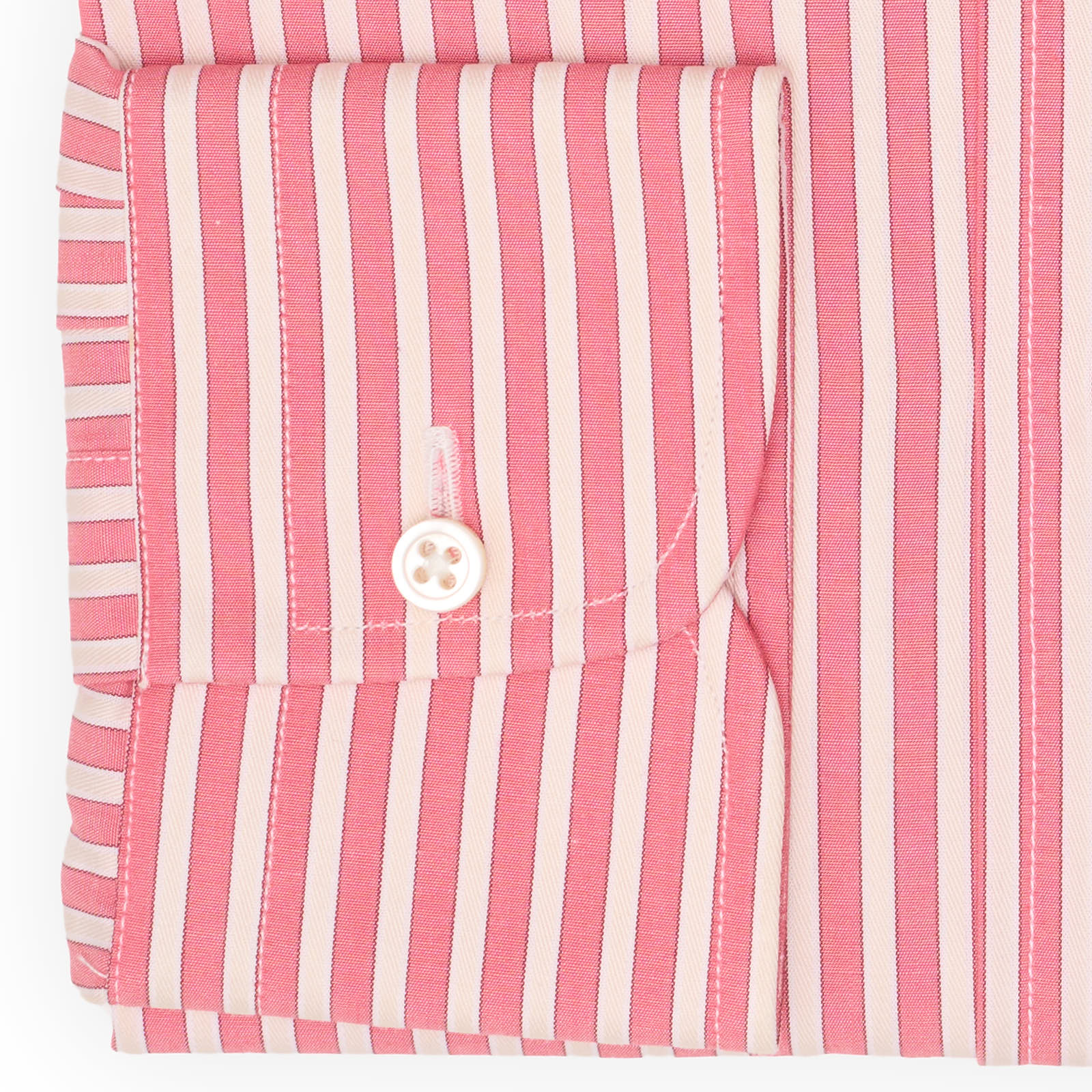 VANNUCCI Pink Striped Cotton Button Down Dress Shirt EU 39 NEW US 15.5
