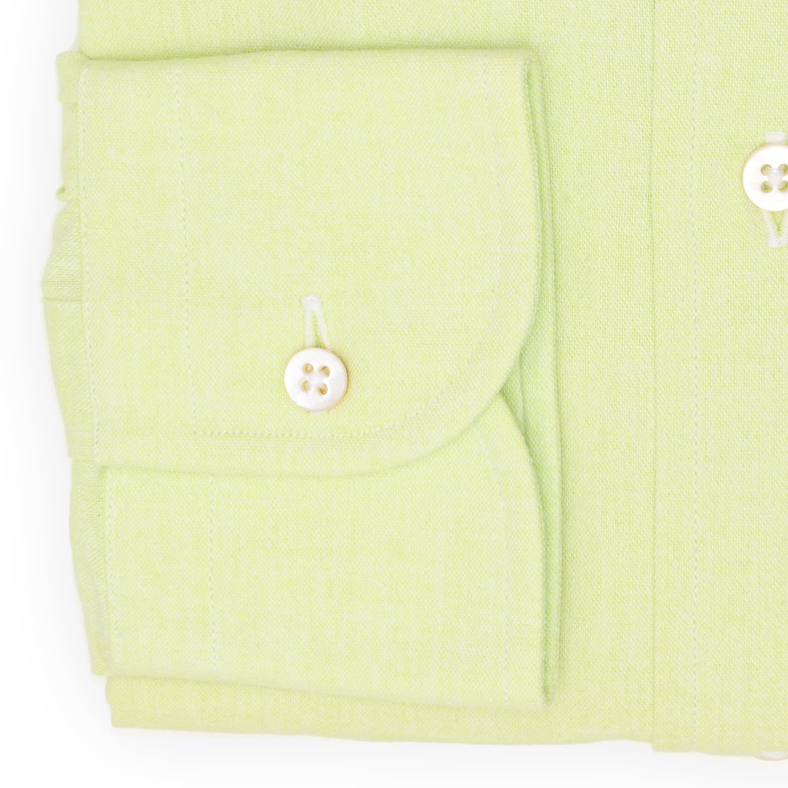 VANNUCCI Milano Lime Green Soft Button-Down Collar Dress Shirt NEW