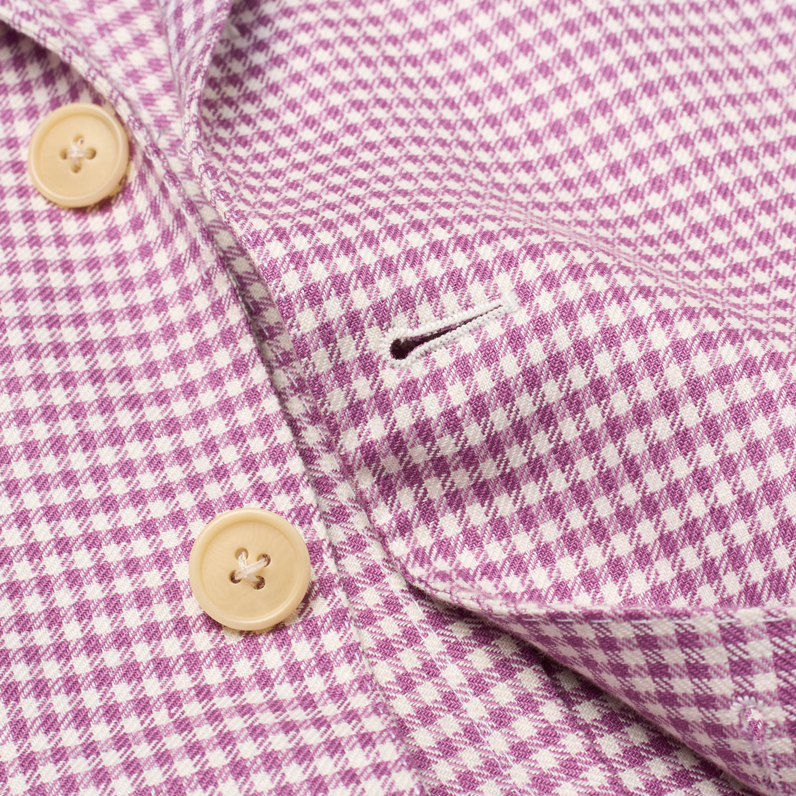 VANNUCCI Milano Purple-White Shepard's Check Linen Jacket EU 46 NEW US 36