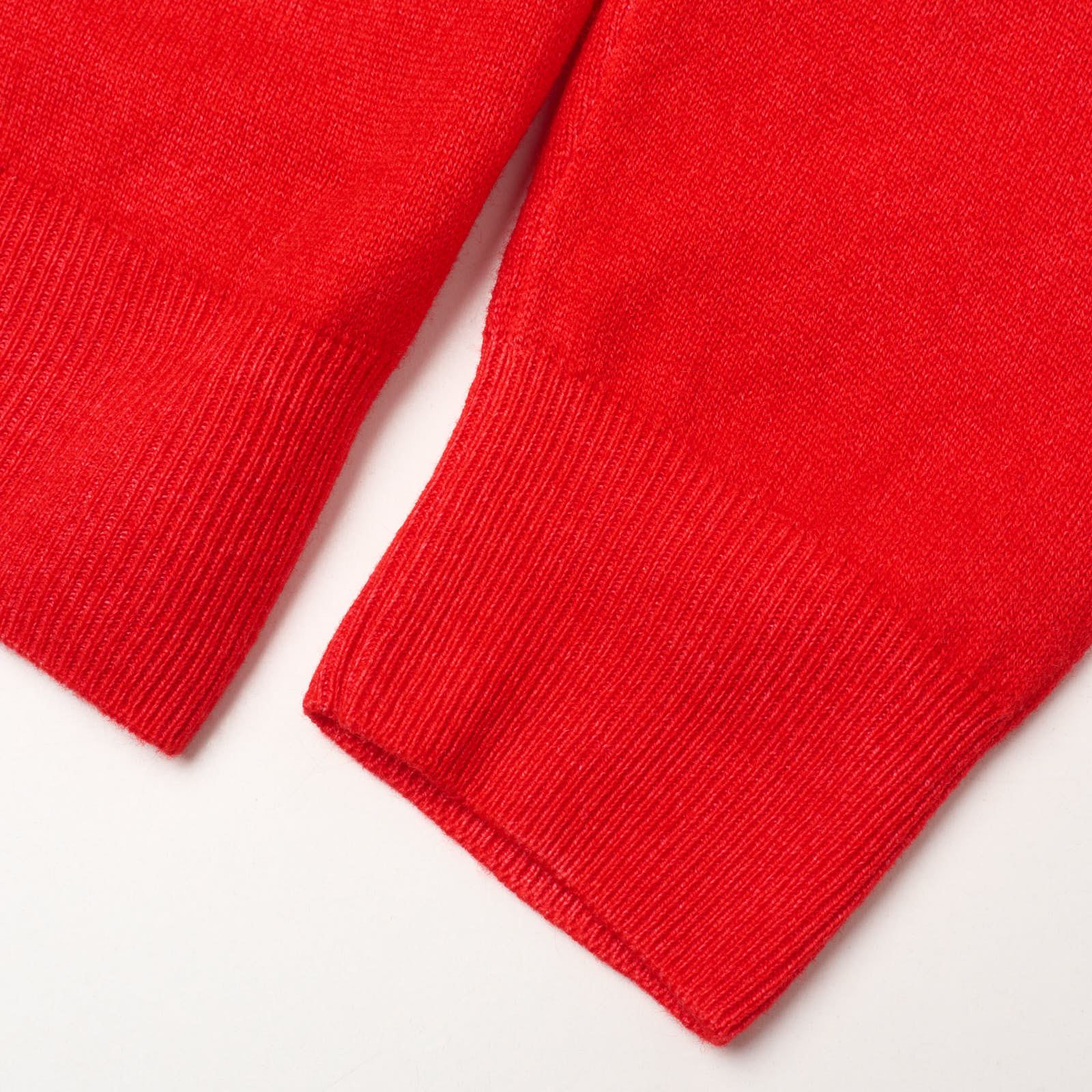 VANNUCCI Milano Red Cashmere Knit Crewneck Sweater EU 50 NEW US M