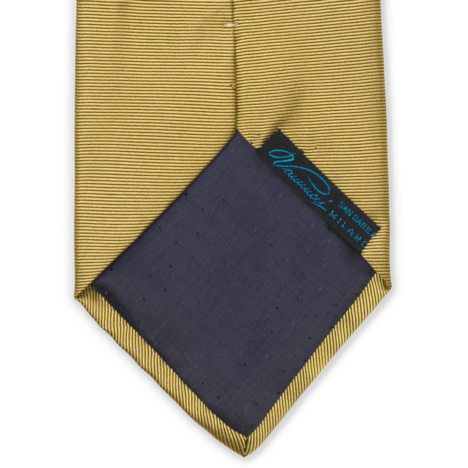 VANNUCCI Milano Satin Gold Silk Tie NEW
