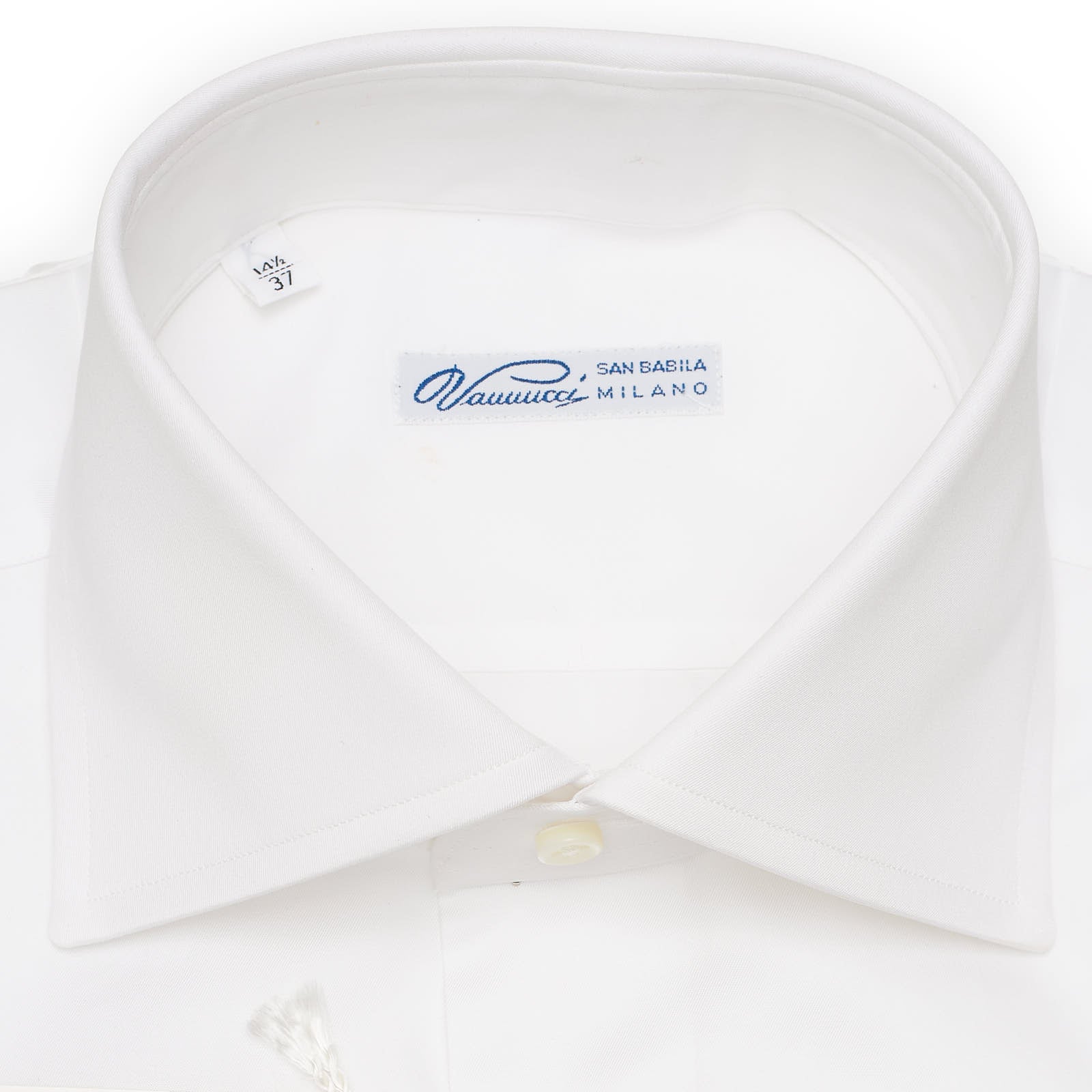 VANNUCCI Milano White Cotton French Cuff Dress Shirt NEW