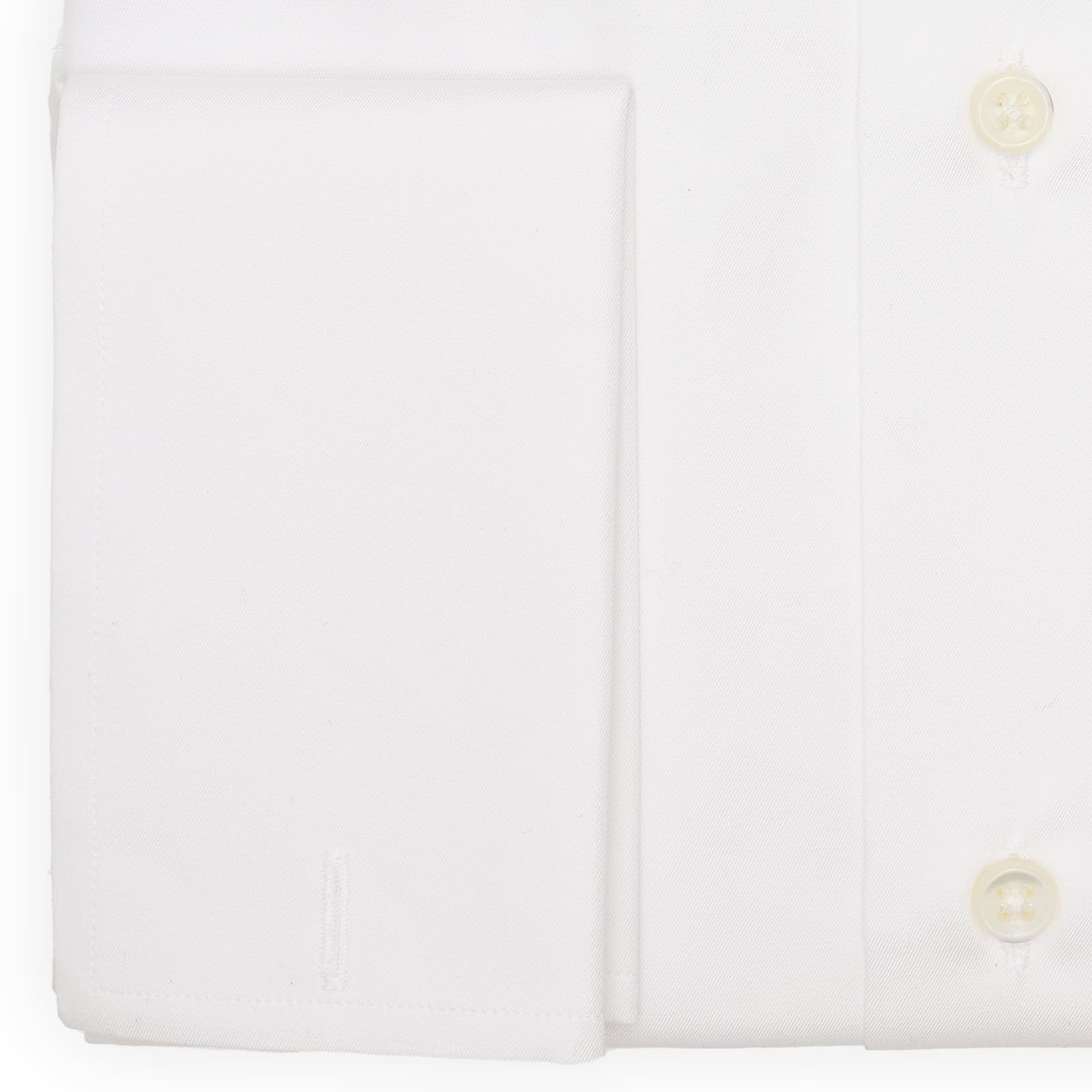 VANNUCCI Milano White Cotton French Cuff Dress Shirt NEW