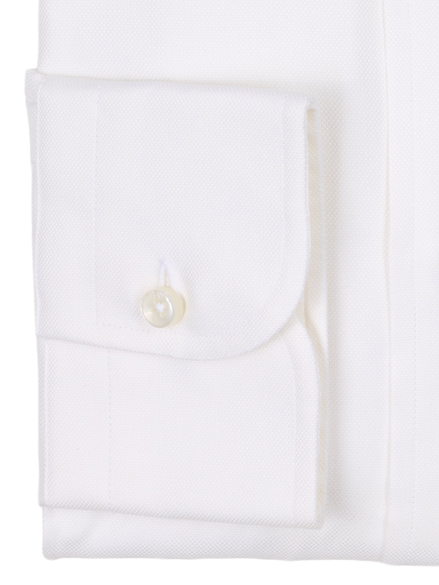 VANNUCCI Milano White Oxford Cotton Button-Down Dress Shirt EU 41 NEW US 16