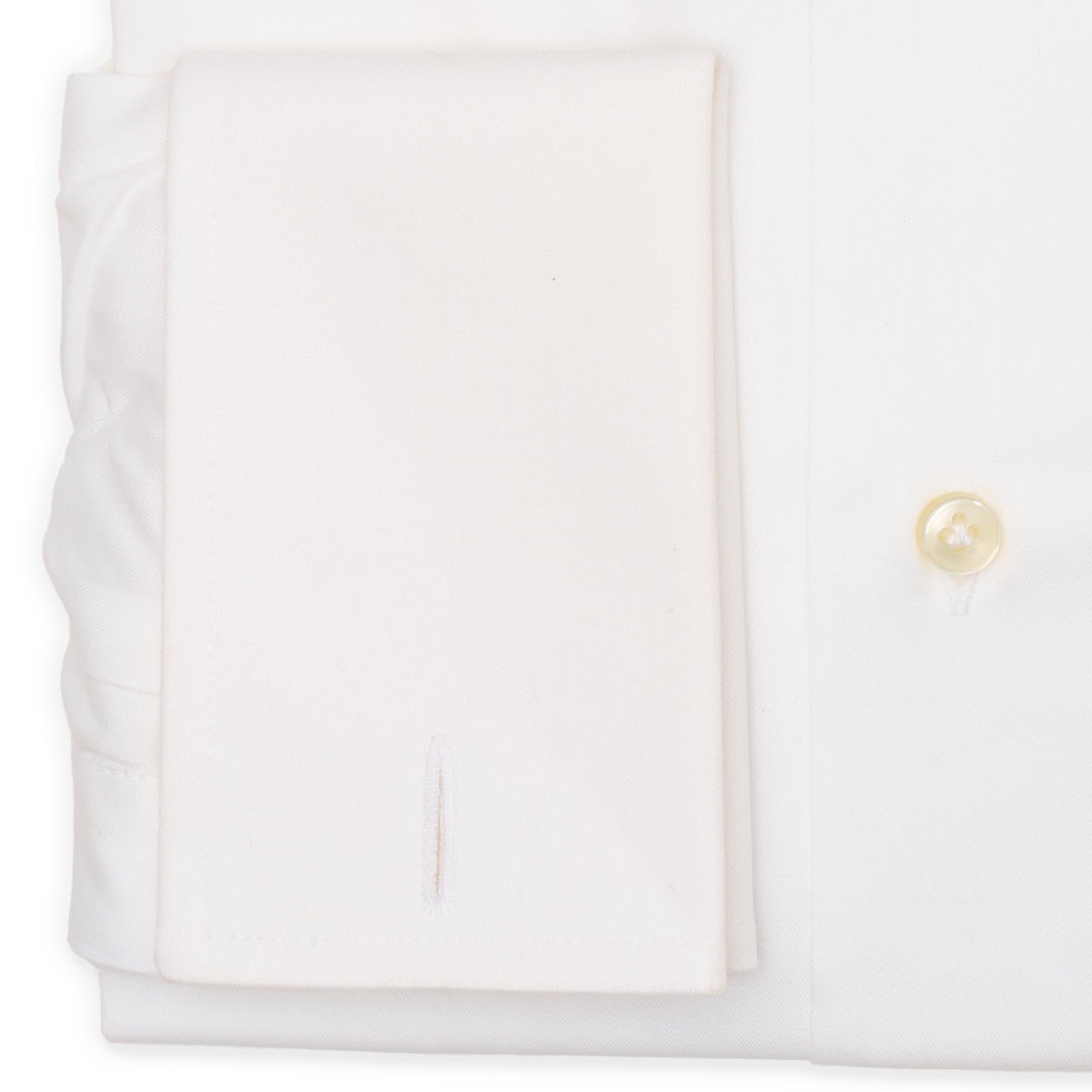 VANNUCCI Milano White Cotton French Cuff Dress Shirt EU 37 NEW US 14.5
