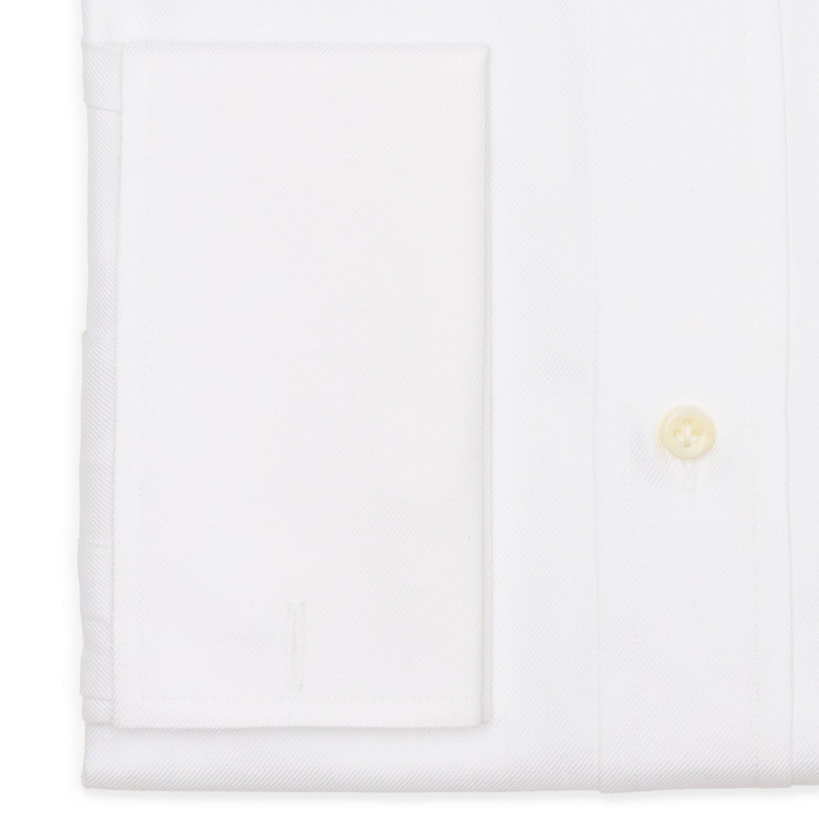 VANNUCCI Milano White Cotton French Cuff Dress Shirt EU 44 NEW US 17.5