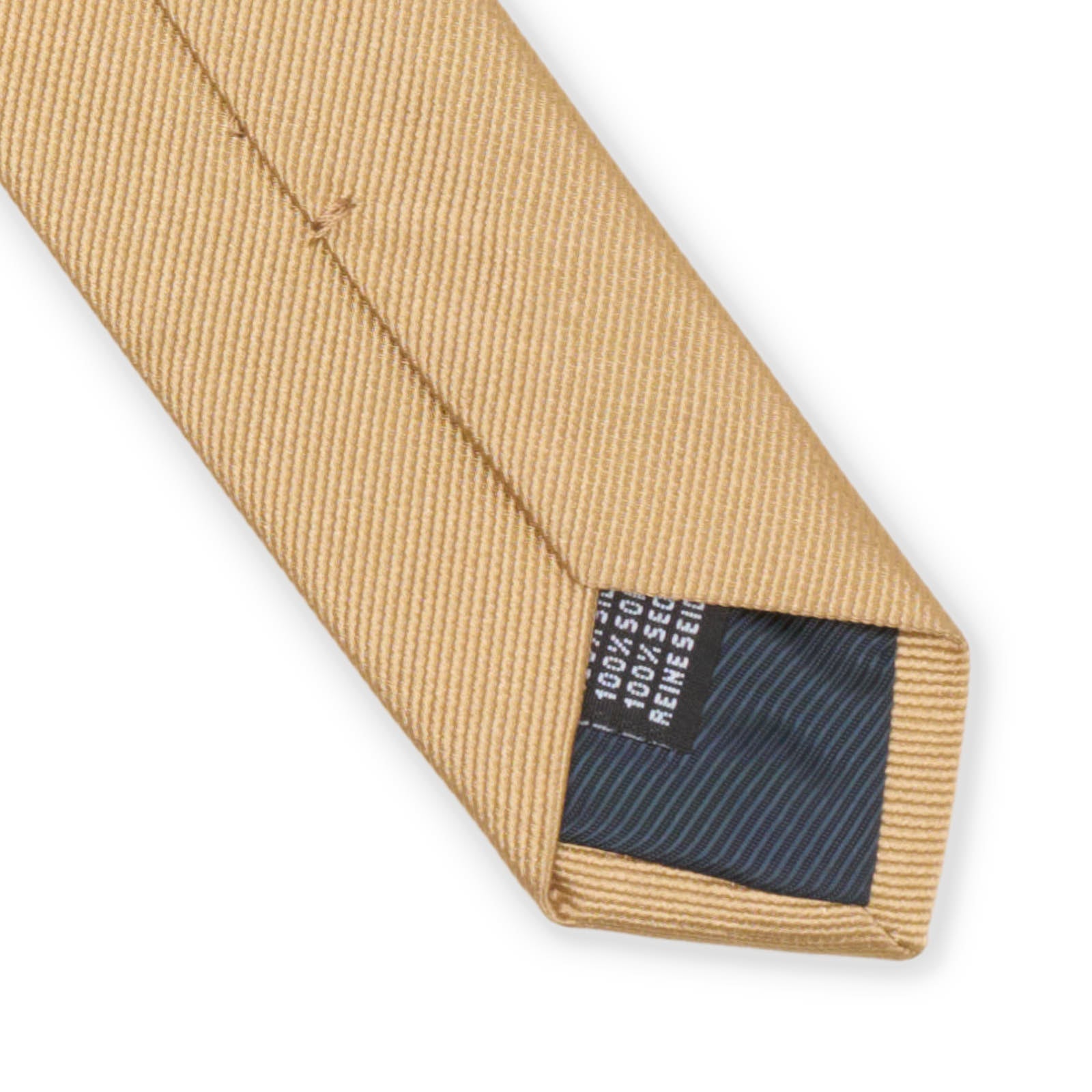 VANNUCCI Satin Beige Silk Tie NEW