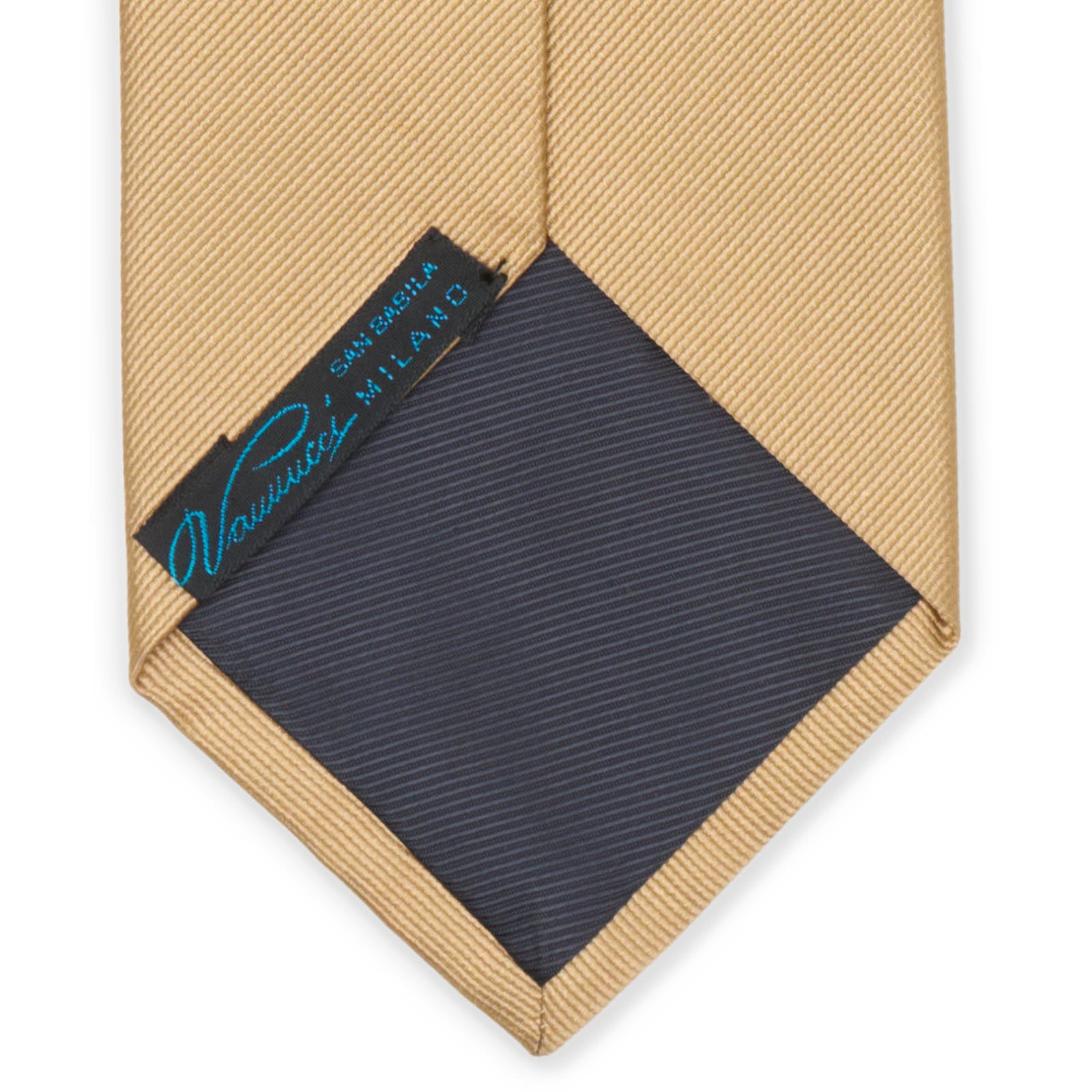 VANNUCCI Satin Beige Silk Tie NEW