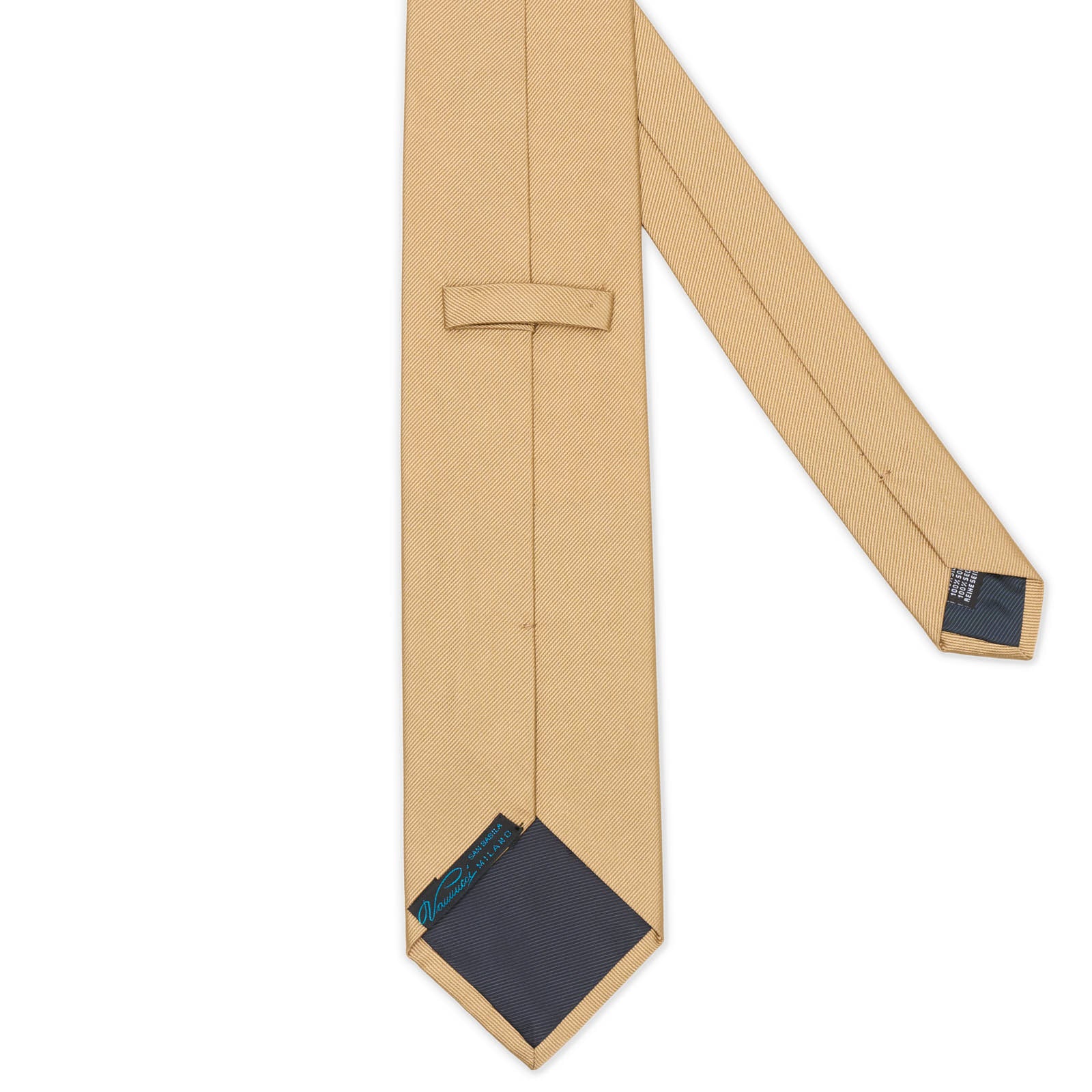 VANNUCCI Satin Beige Silk Tie NEW