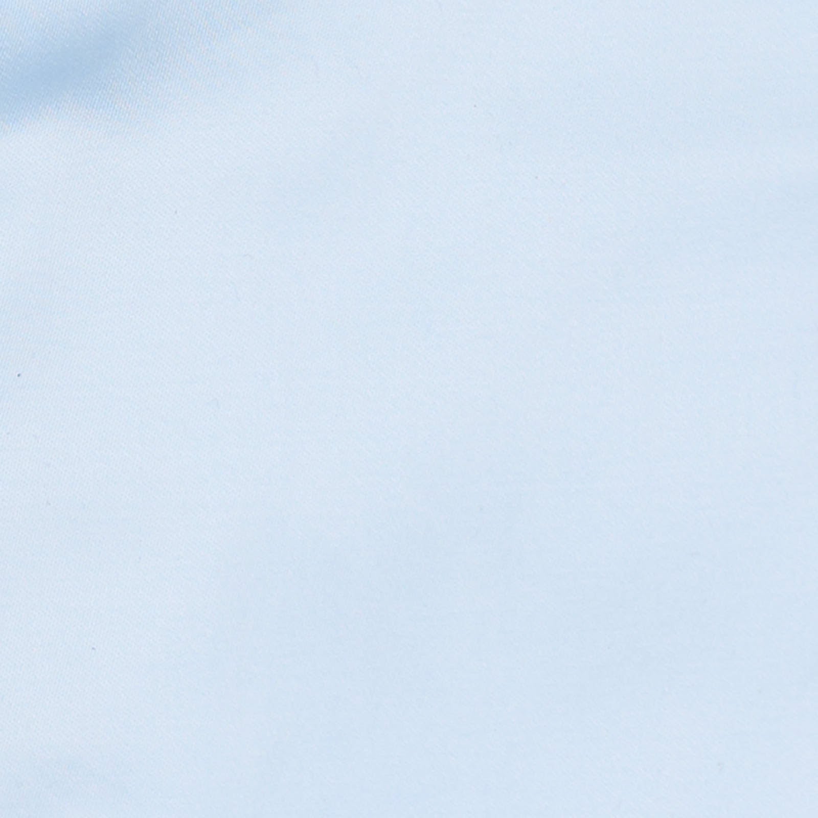 VINCENZO DI RUGGIERO Handmade Blue Poplin Dress Shirt EU 45 NEW US 17.75