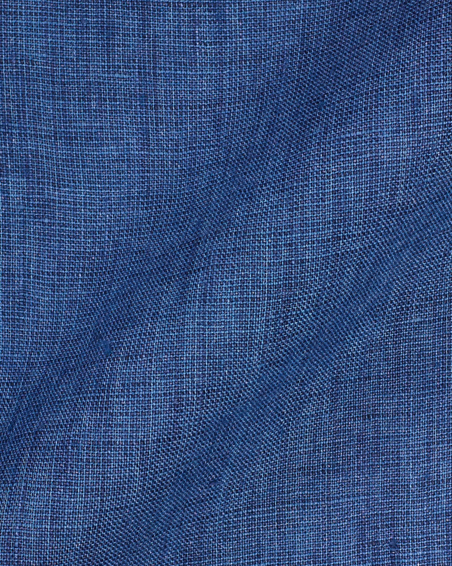 VINCENZO DI RUGGIERO Handmade Blue Linen Dress Shirt EU 40 US 15.75