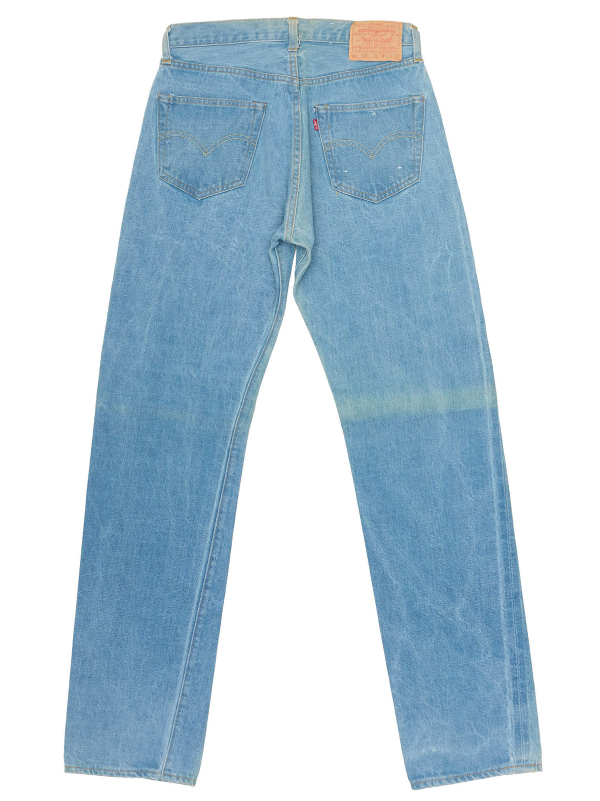 Vintage LEVI'S 501 XX Valencia St. Light Blue Cotton Jeans Made in USA LVC 1998 NOS