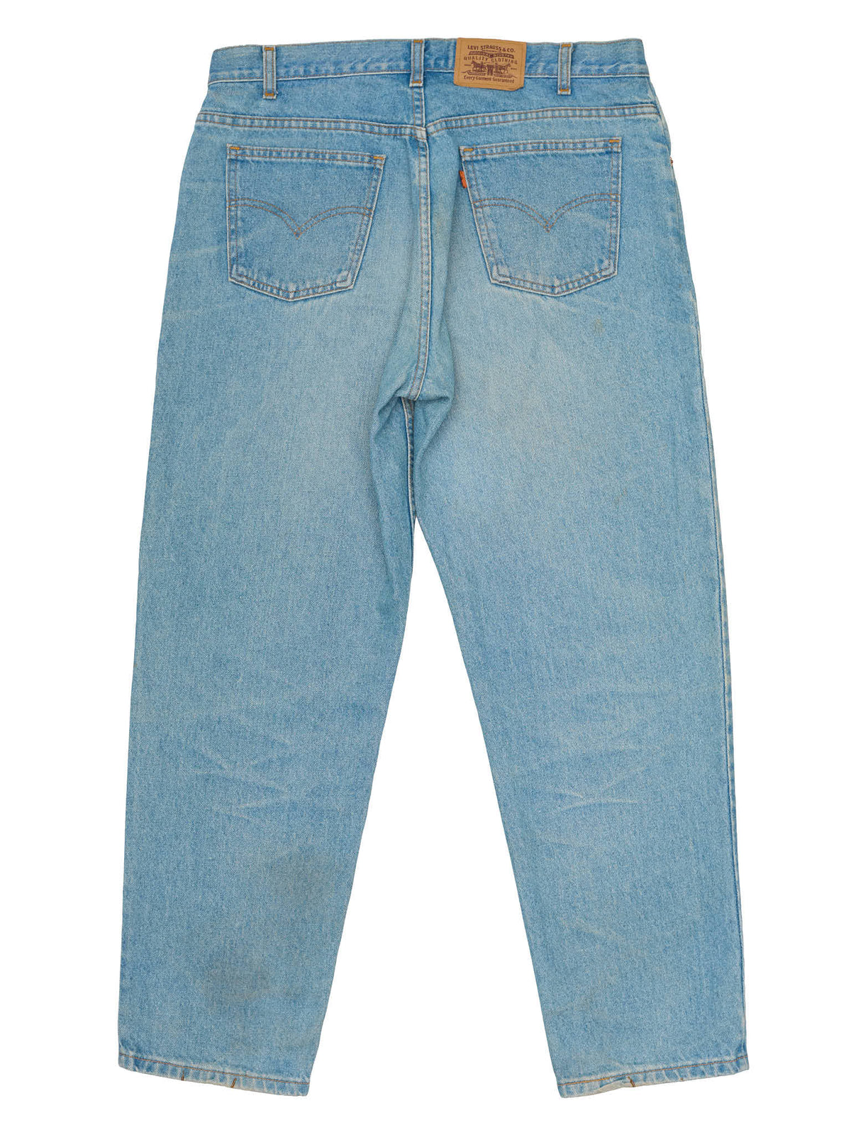 Vintage LEVI'S 505 Straight Fit Orange Tab Light Blue Cotton Jeans CANADA