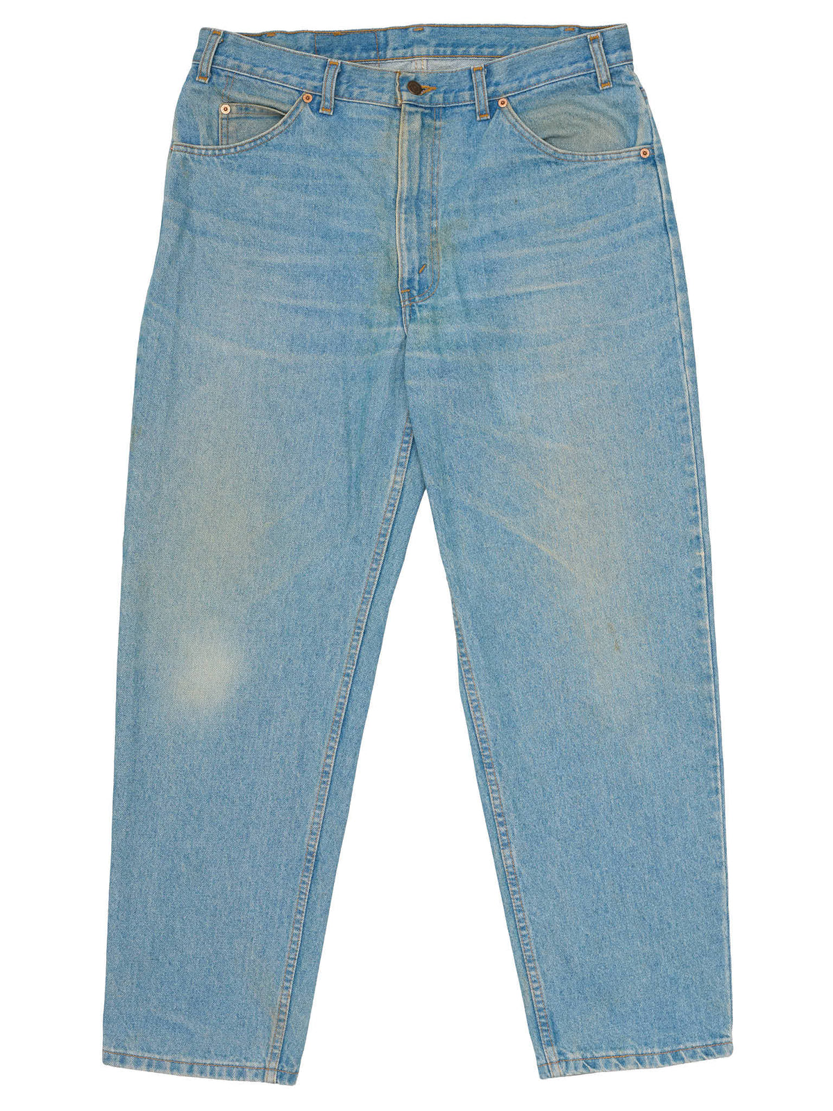 Vintage LEVI'S 505 Straight Fit Orange Tab Light Blue Cotton Jeans CANADA