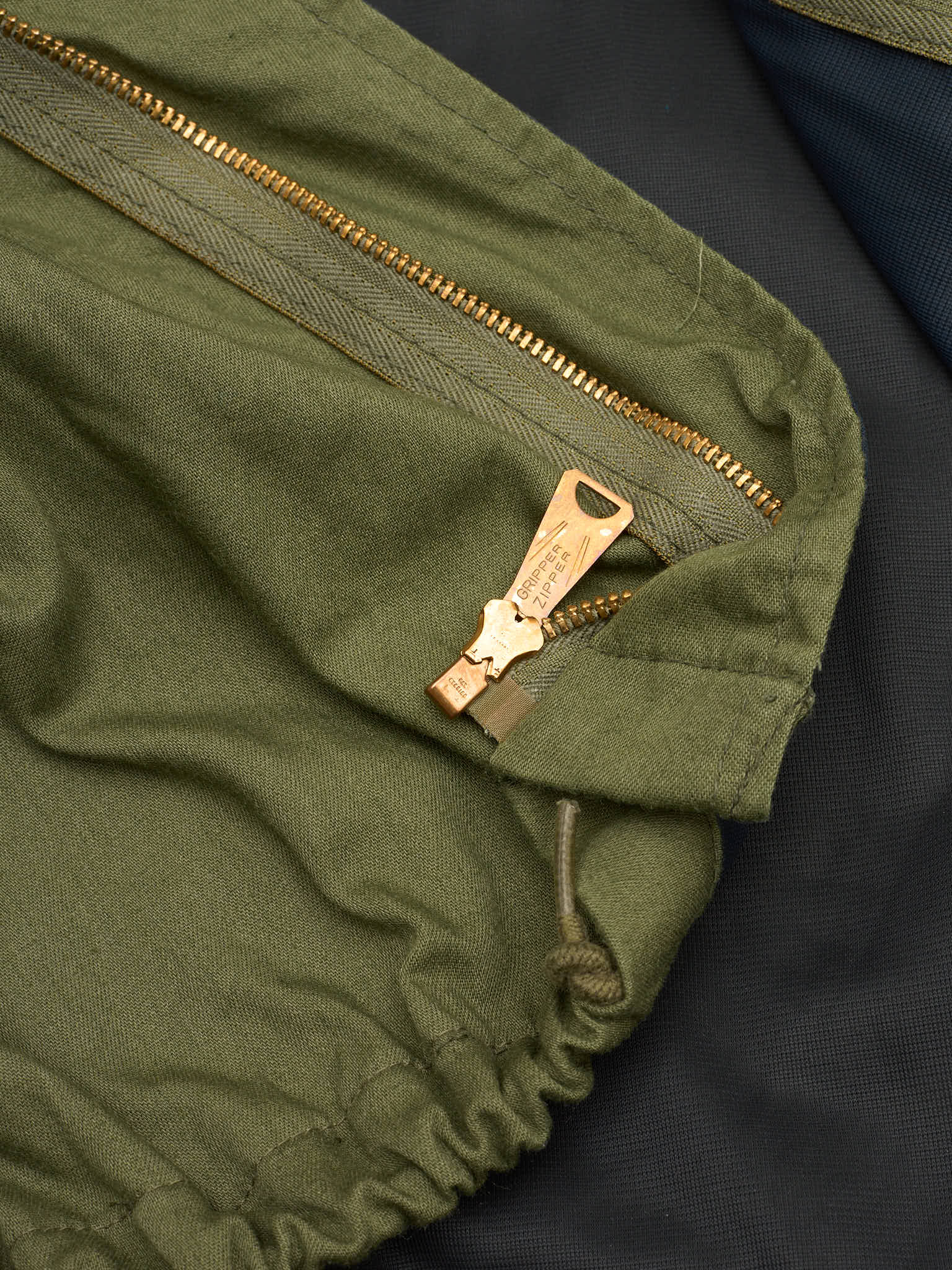 Vintage 1980 Gibraltar Industries Olive Chemical Protective Cotton Military Jacket NOS