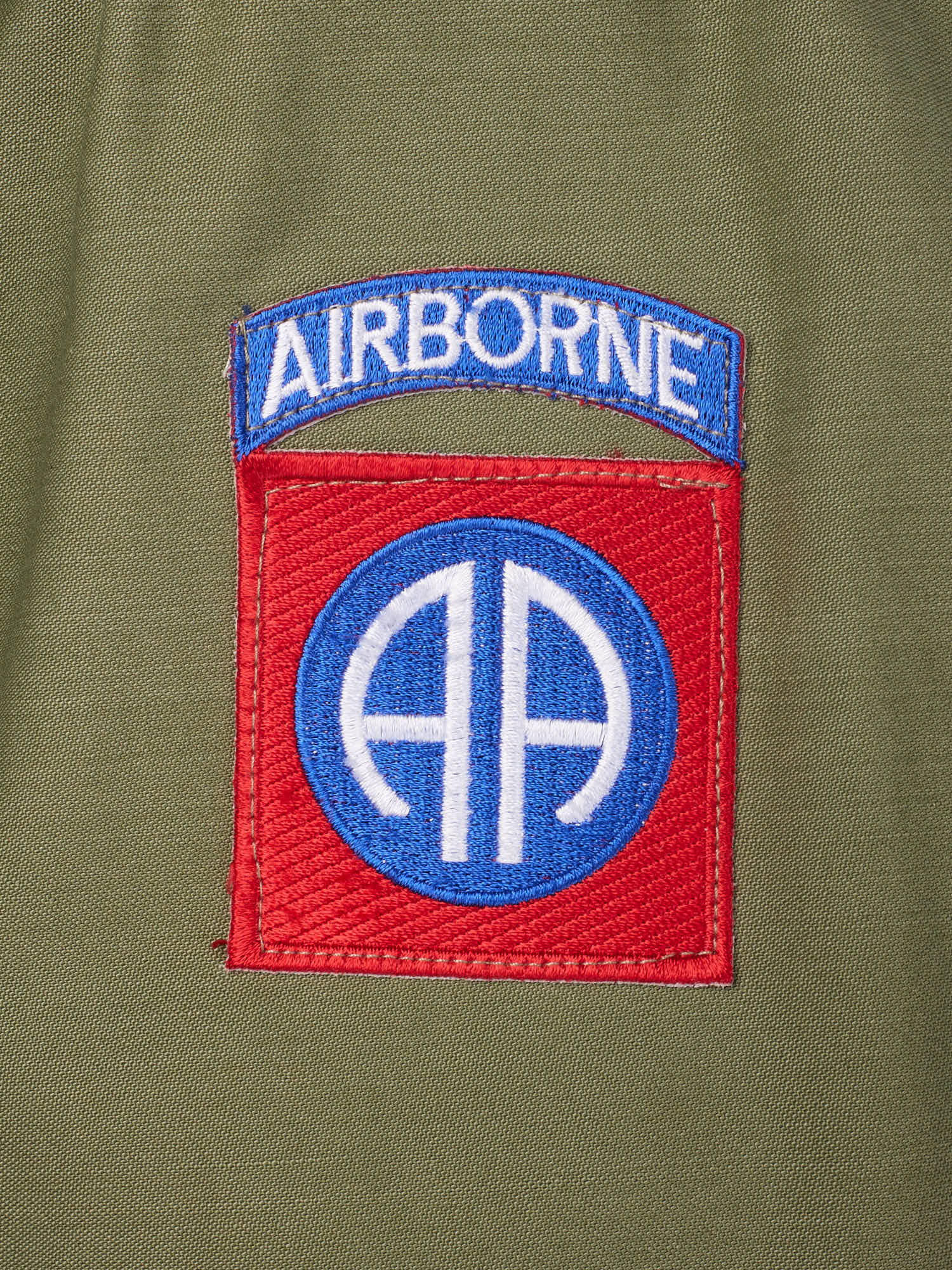 Vintage M-65 Vietnam Era AIRBORNE Olive Cotton Military Field Jacket US M