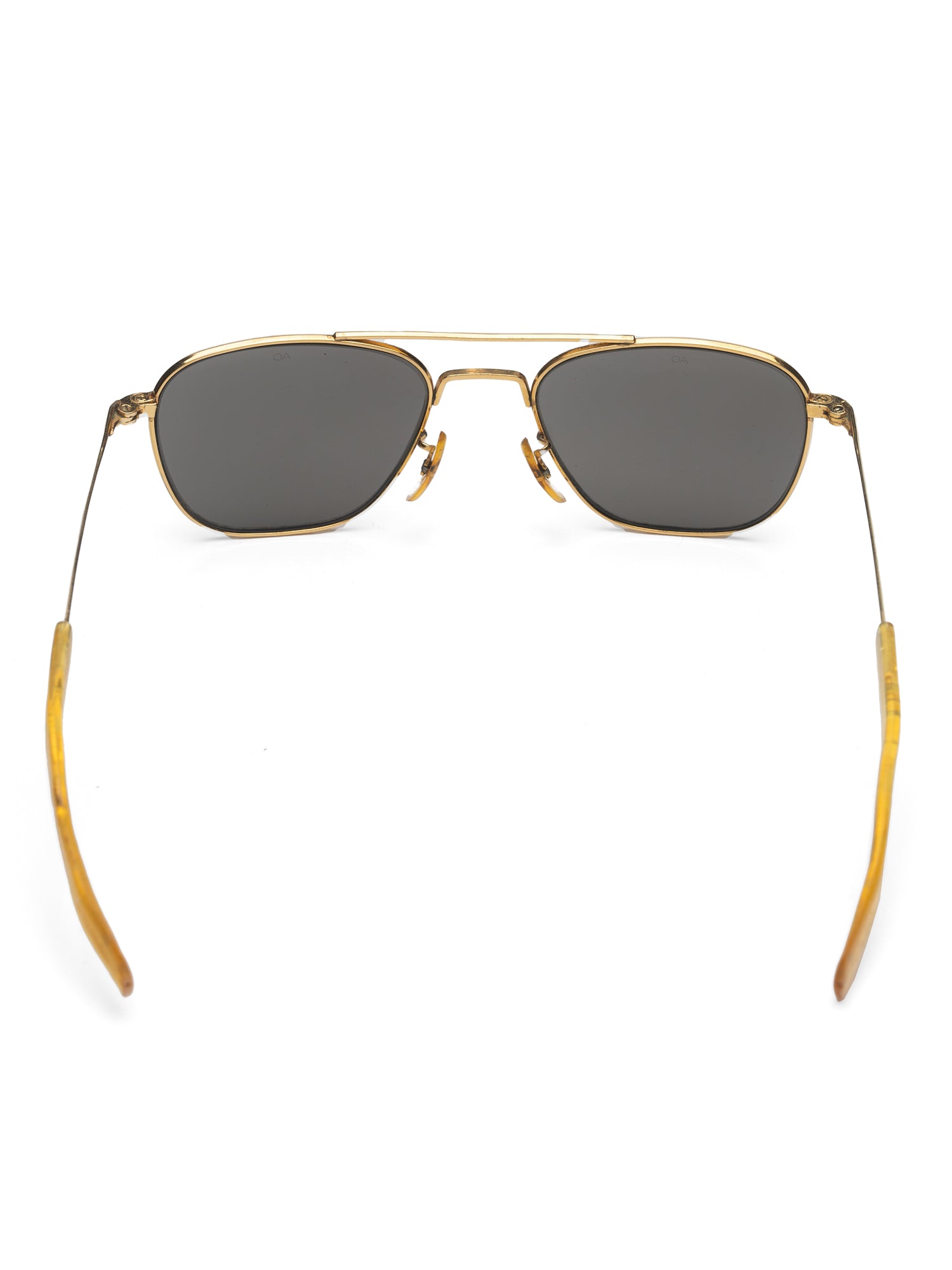 Vintage AMERICAN OPTICAL "Command" AO USA Gold 5 1/2 Pilot Sunglasses