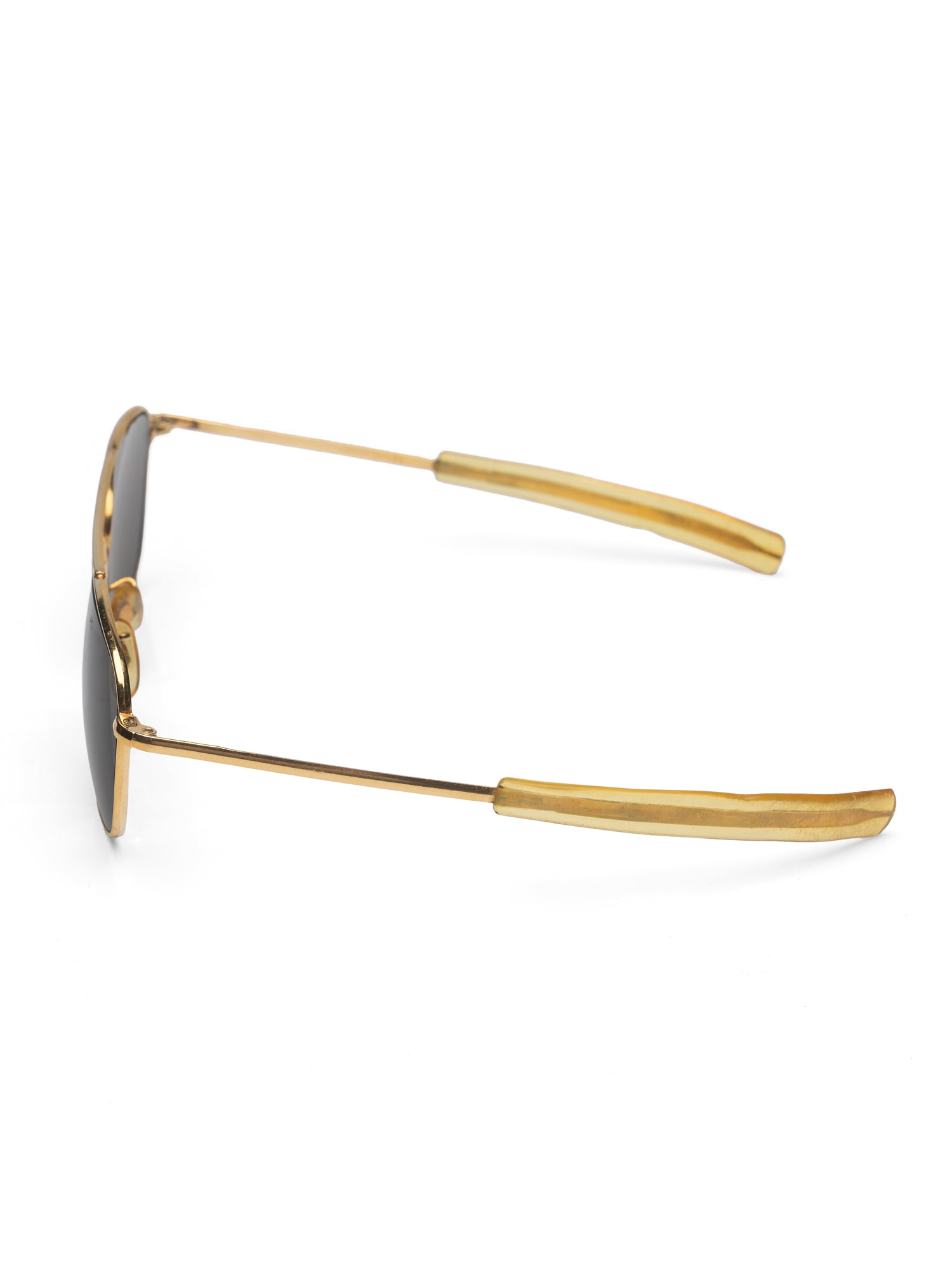 Vintage AMERICAN OPTICAL "Command" AO USA Gold 5 1/2 Pilot Sunglasses