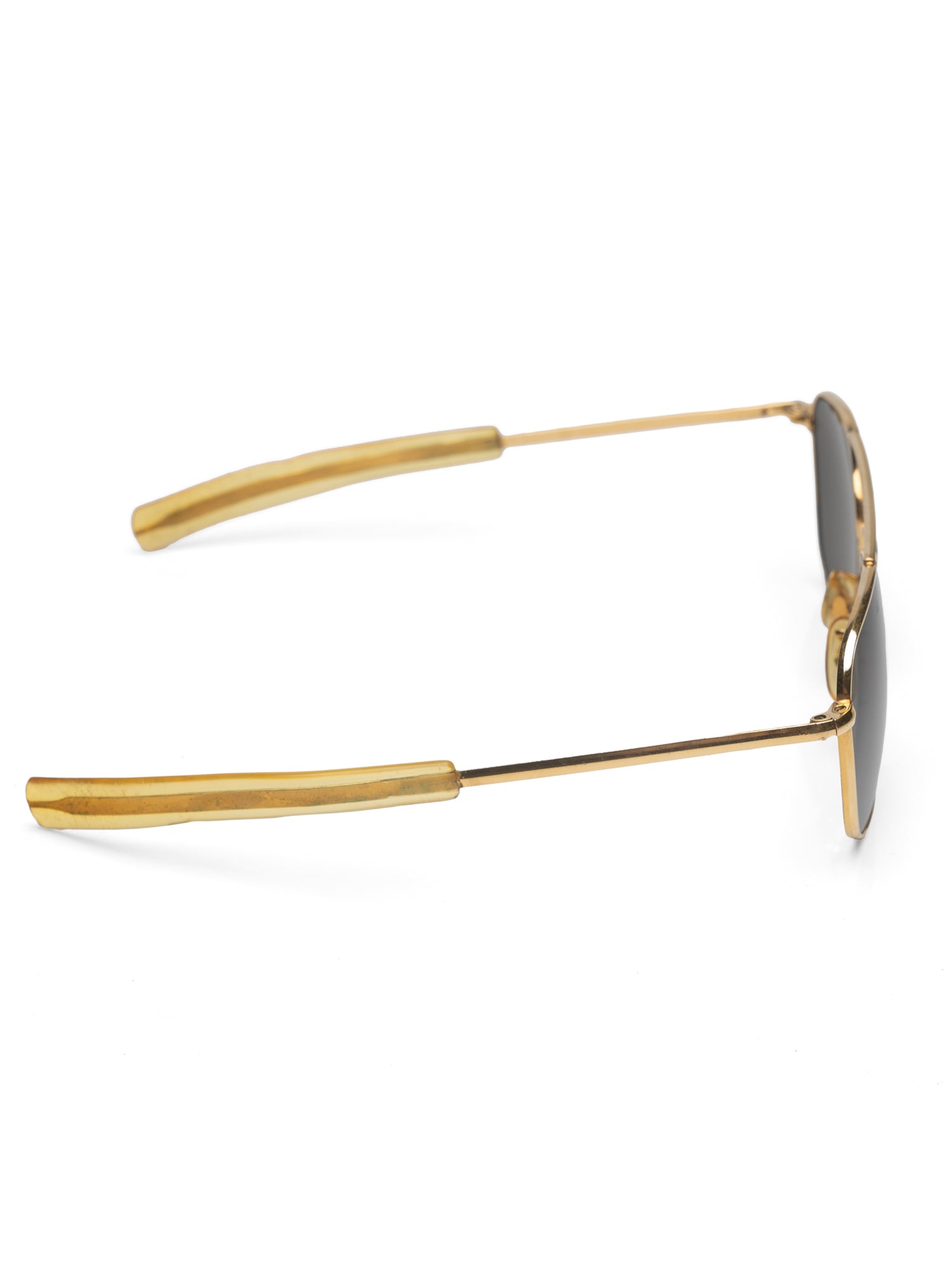 Vintage AMERICAN OPTICAL "Command" AO USA Gold 5 1/2 Pilot Sunglasses