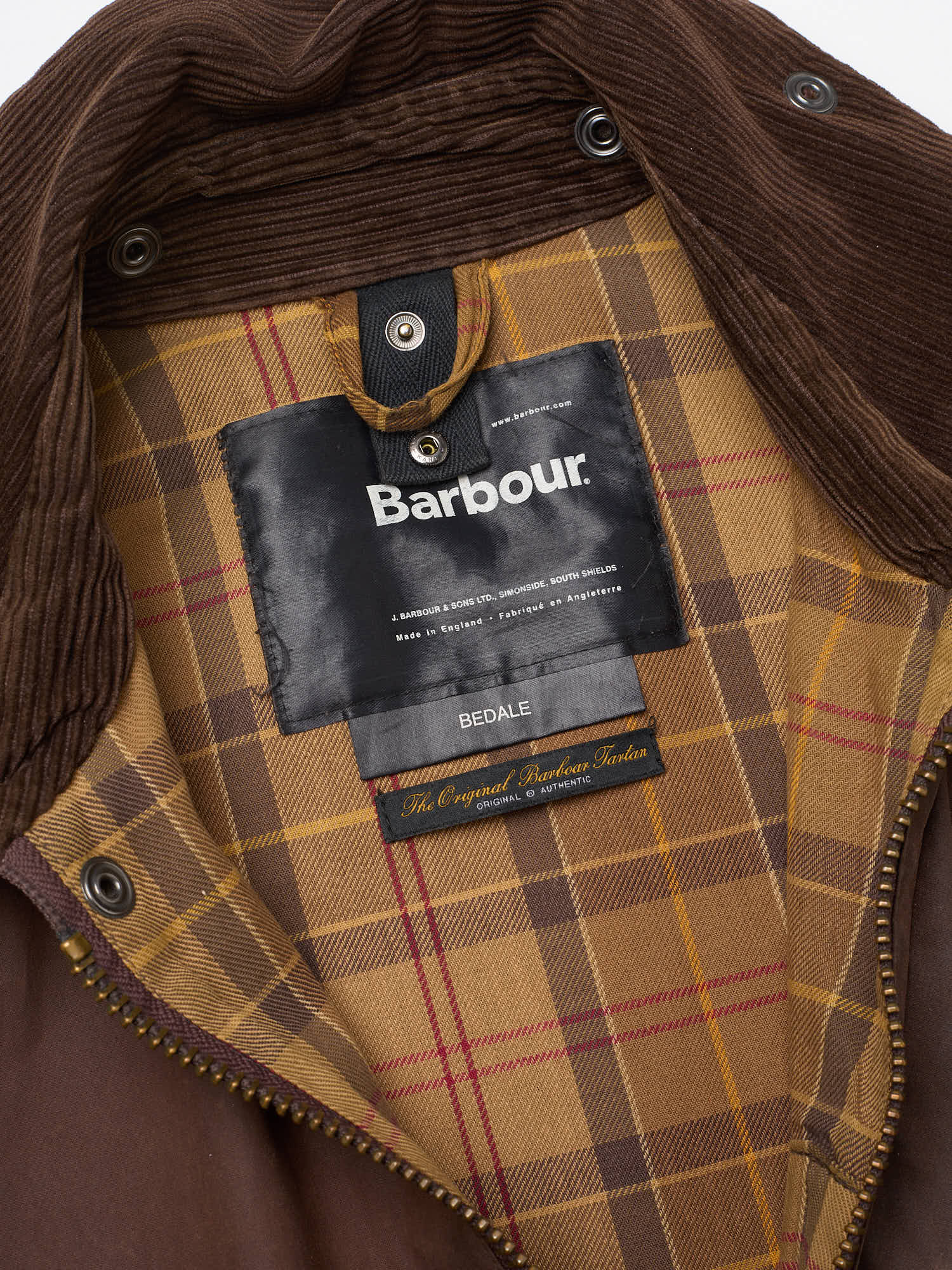 Vintage BARBOUR Bedale Brown Waxed Jacket 42