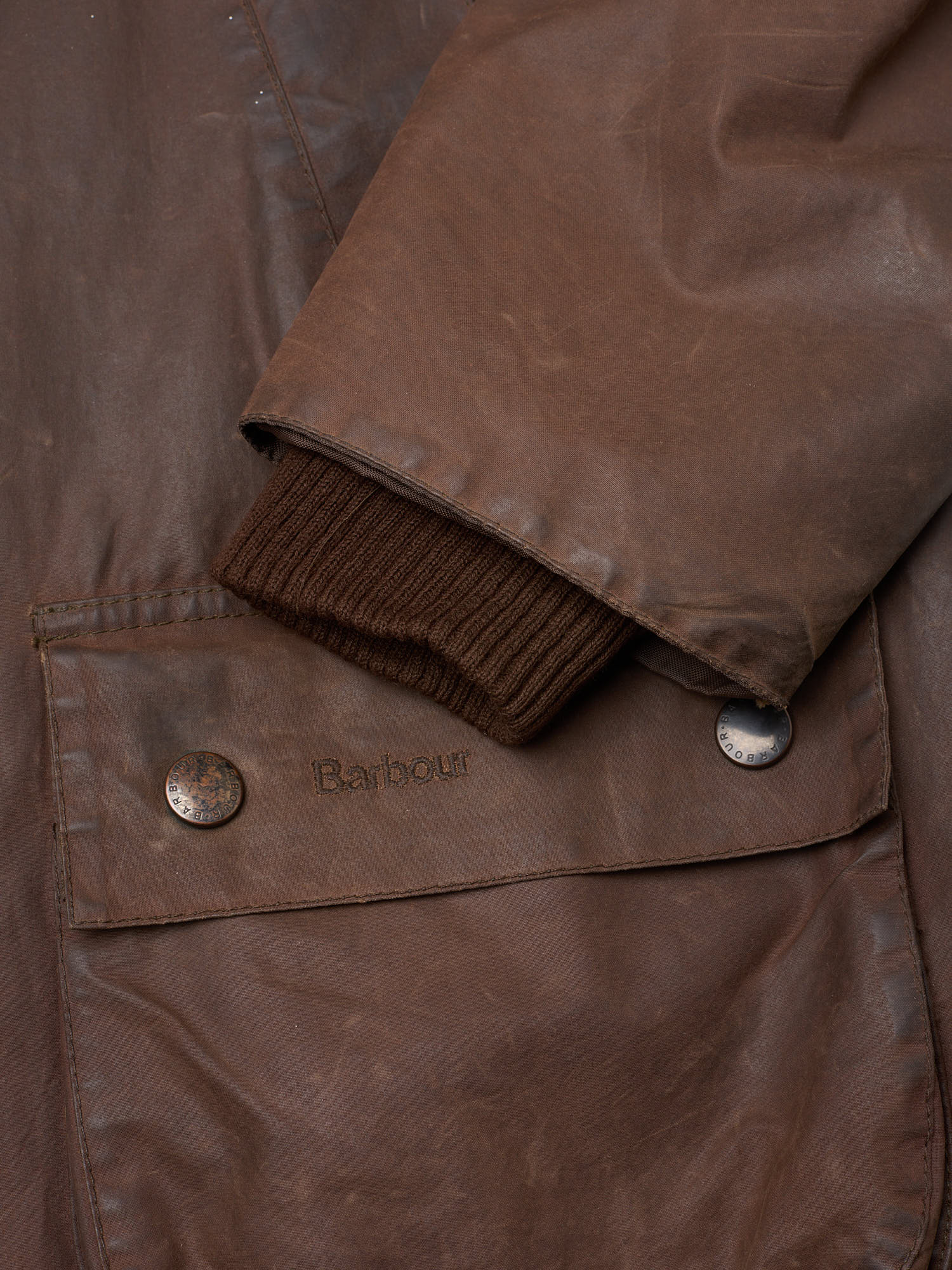 Vintage BARBOUR Bedale Brown Waxed Jacket 42