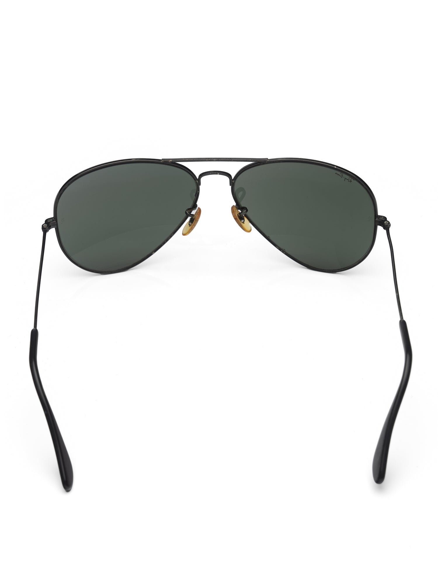 Vintage B&L RAY BAN USA Aviator Black Sunglasses 62mm Cobra Bausch & Lomb