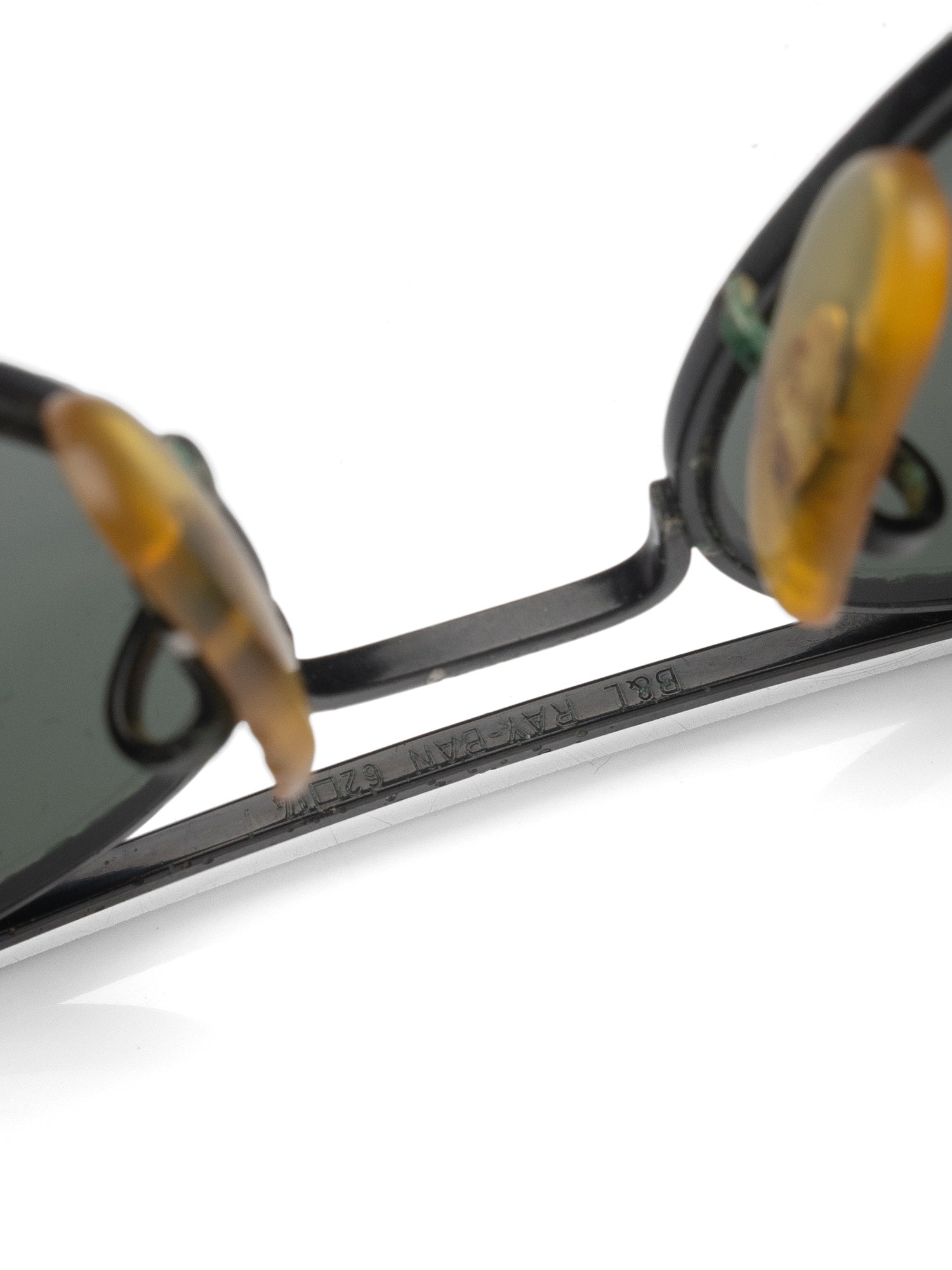 Vintage B&L RAY BAN USA Aviator Black Sunglasses 62mm Cobra Bausch & Lomb