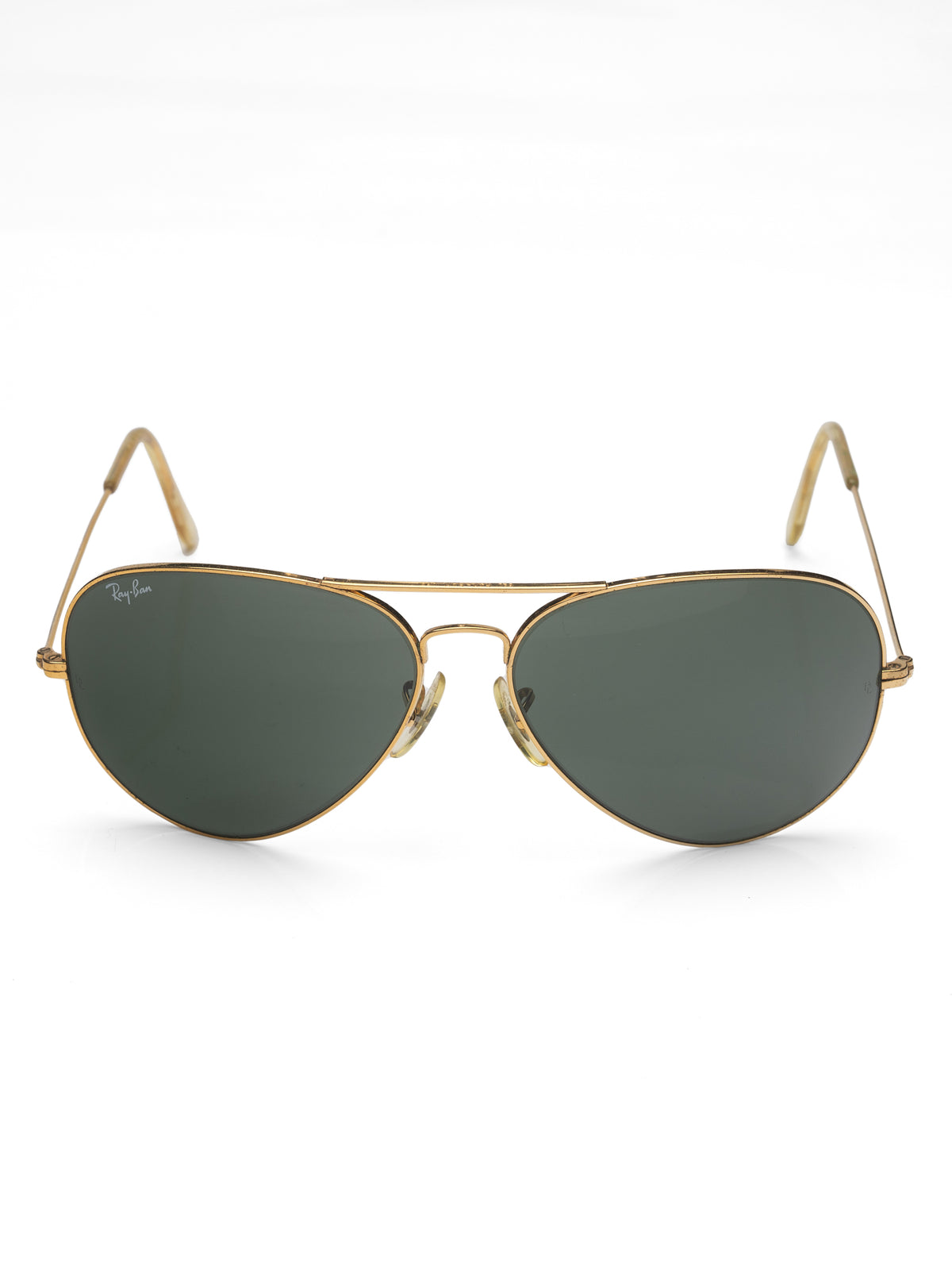 Vintage B&L RAY BAN USA Aviator Gold Sunglasses 62mm Bausch & Lomb