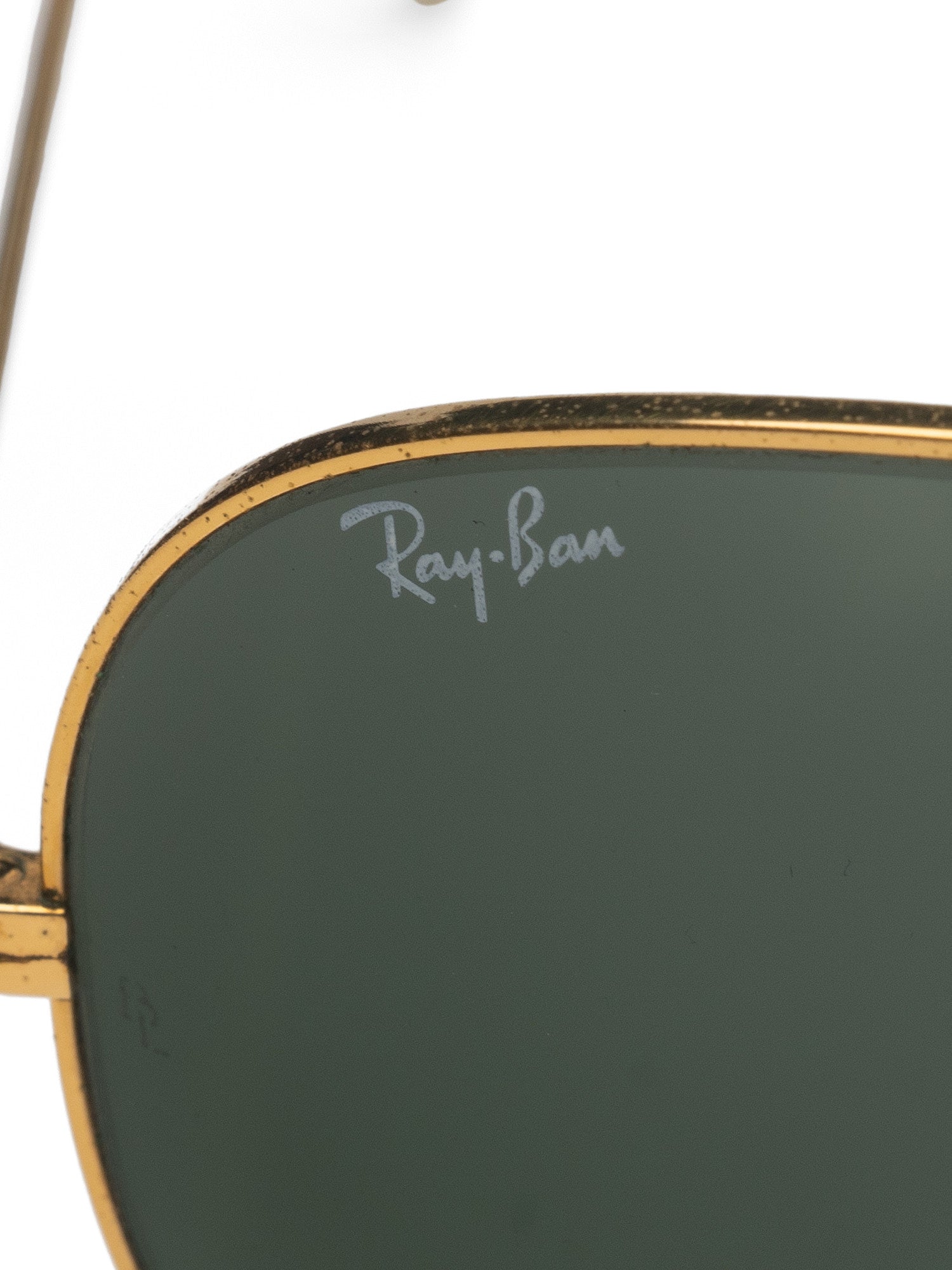 Vintage B&L RAY BAN USA Aviator Gold Sunglasses 62mm Bausch & Lomb