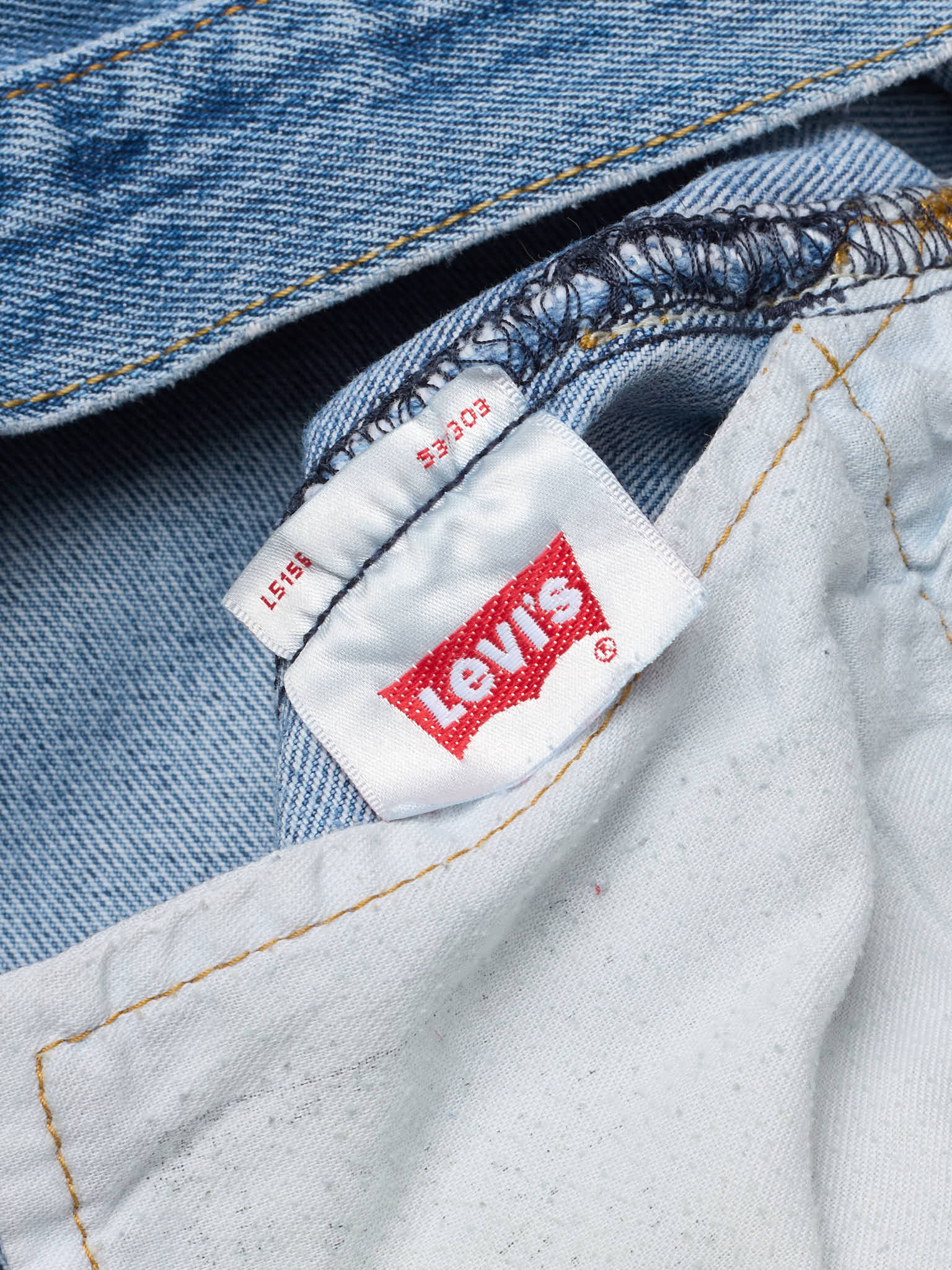 Vintage LEVI'S 501 Light Blue Cotton Jeans Amazing Fade
