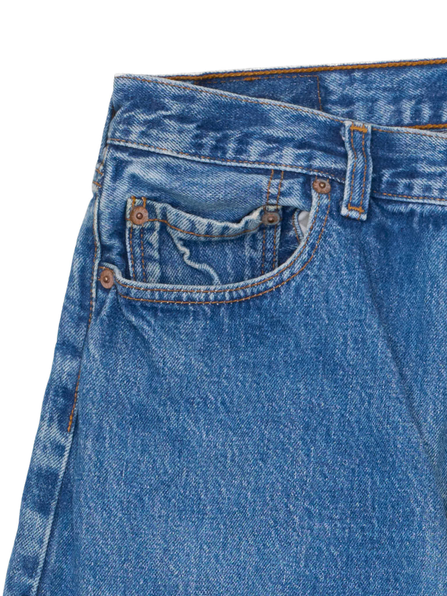 Vintage LEVI'S 501 Straight Fit Blue Cotton Jeans Made in Spain 1993