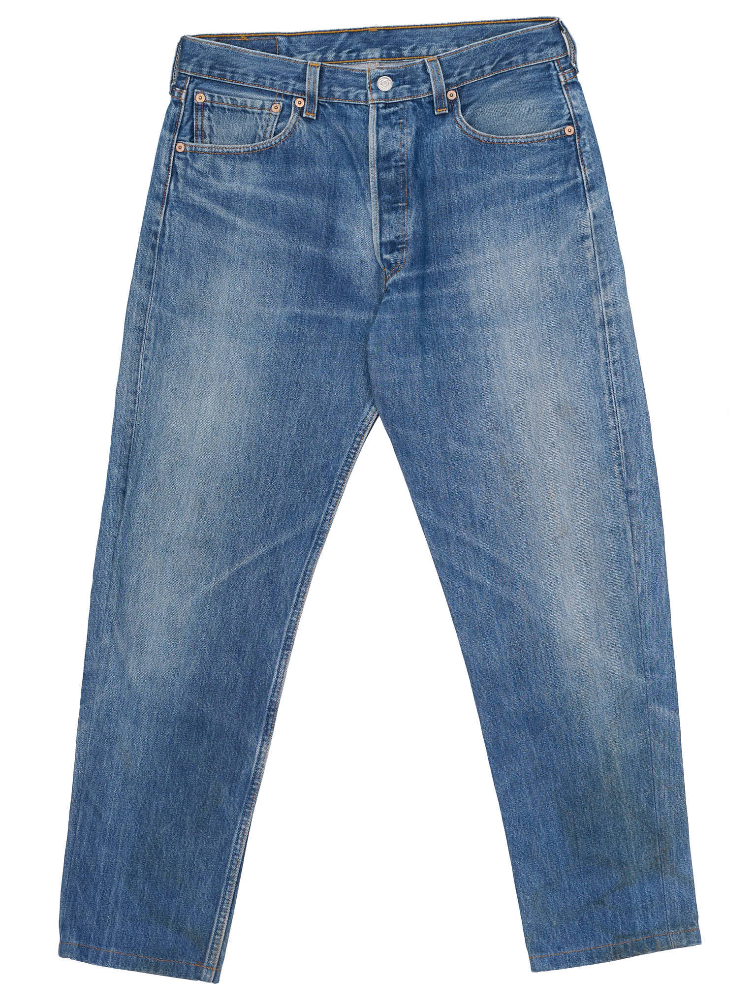 Vintage LEVI'S 501 Straight Fit Blue Cotton Jeans Made in USA