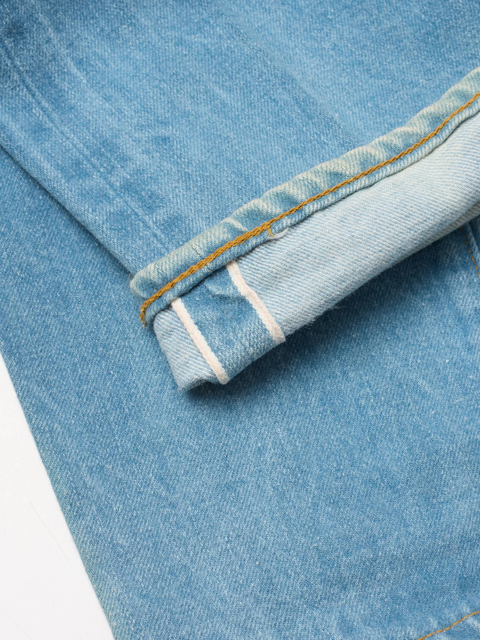 Vintage 1998 LEVI'S 501 Valencia St. Light Blue Cotton Jeans Made in USA LVC NOS