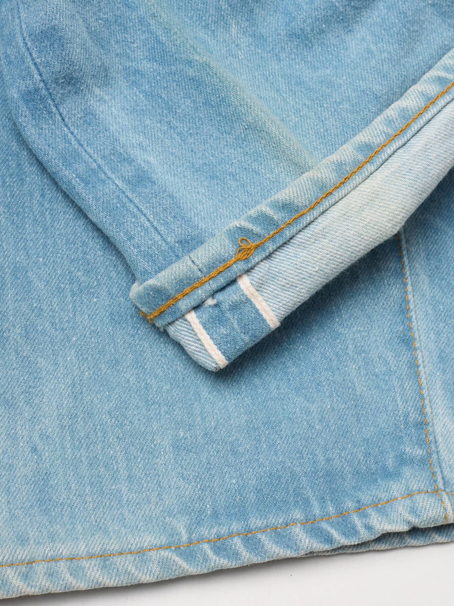 Vintage 1998 LEVI'S 501XX Valencia St. Light Blue Cotton Jeans Made in USA LVC `NOS