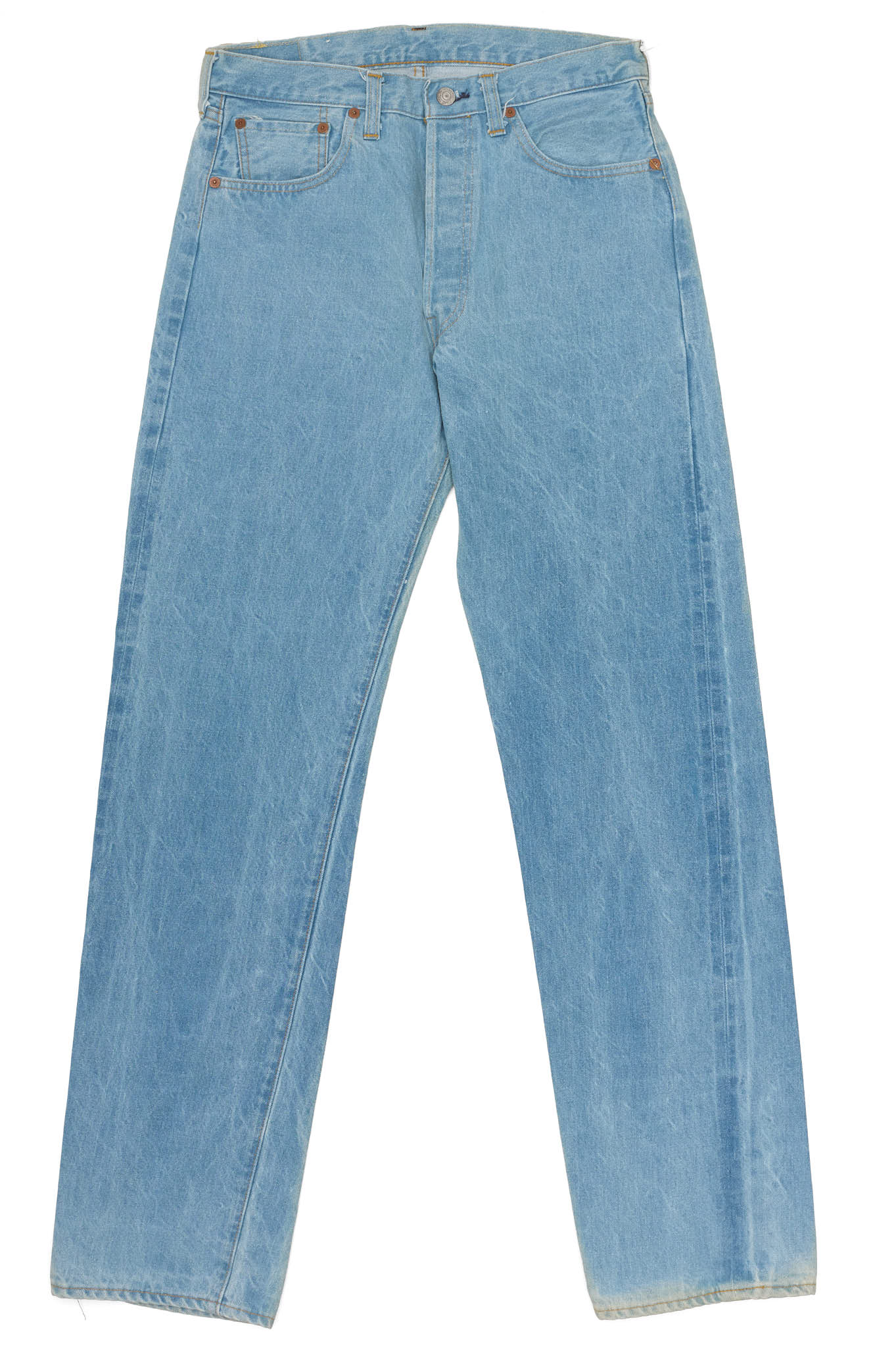 NOS Vintage 1998 LEVI'S 501 Valencia St. Light Blue Cotton Jeans Made in USA LVC