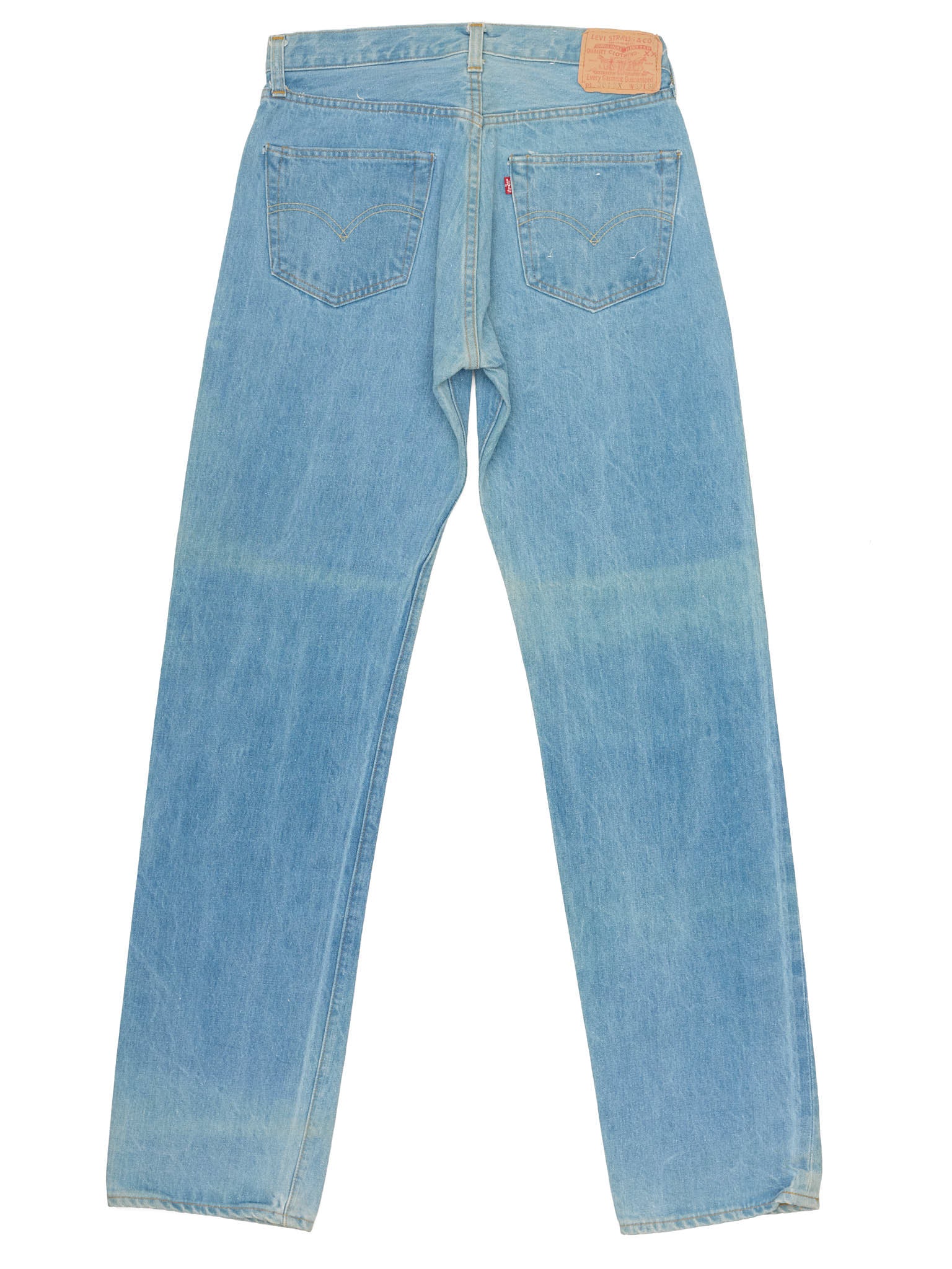 Vintage LEVI'S 501 XX Valencia St. Light Blue Cotton Jeans Made in USA LVC 1998 NOS