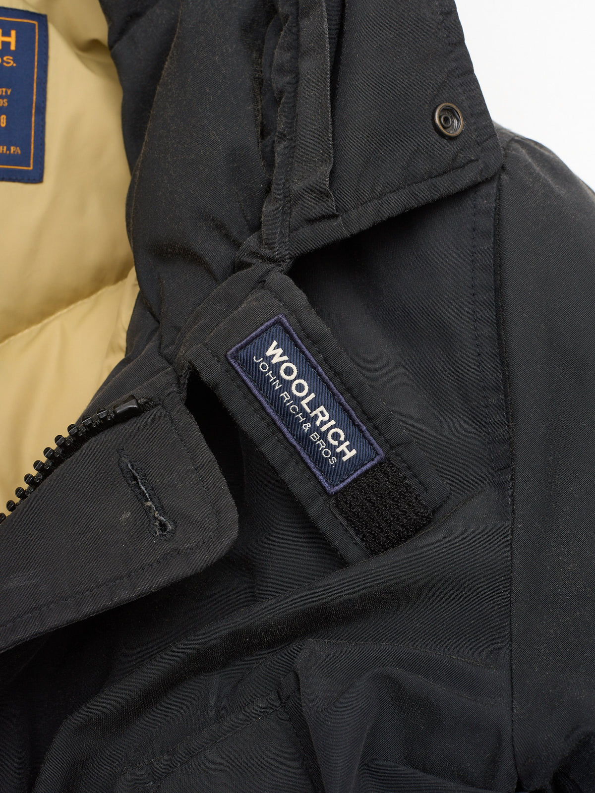 WOOLRICH Black Artic Parka Down Jacket USA Made