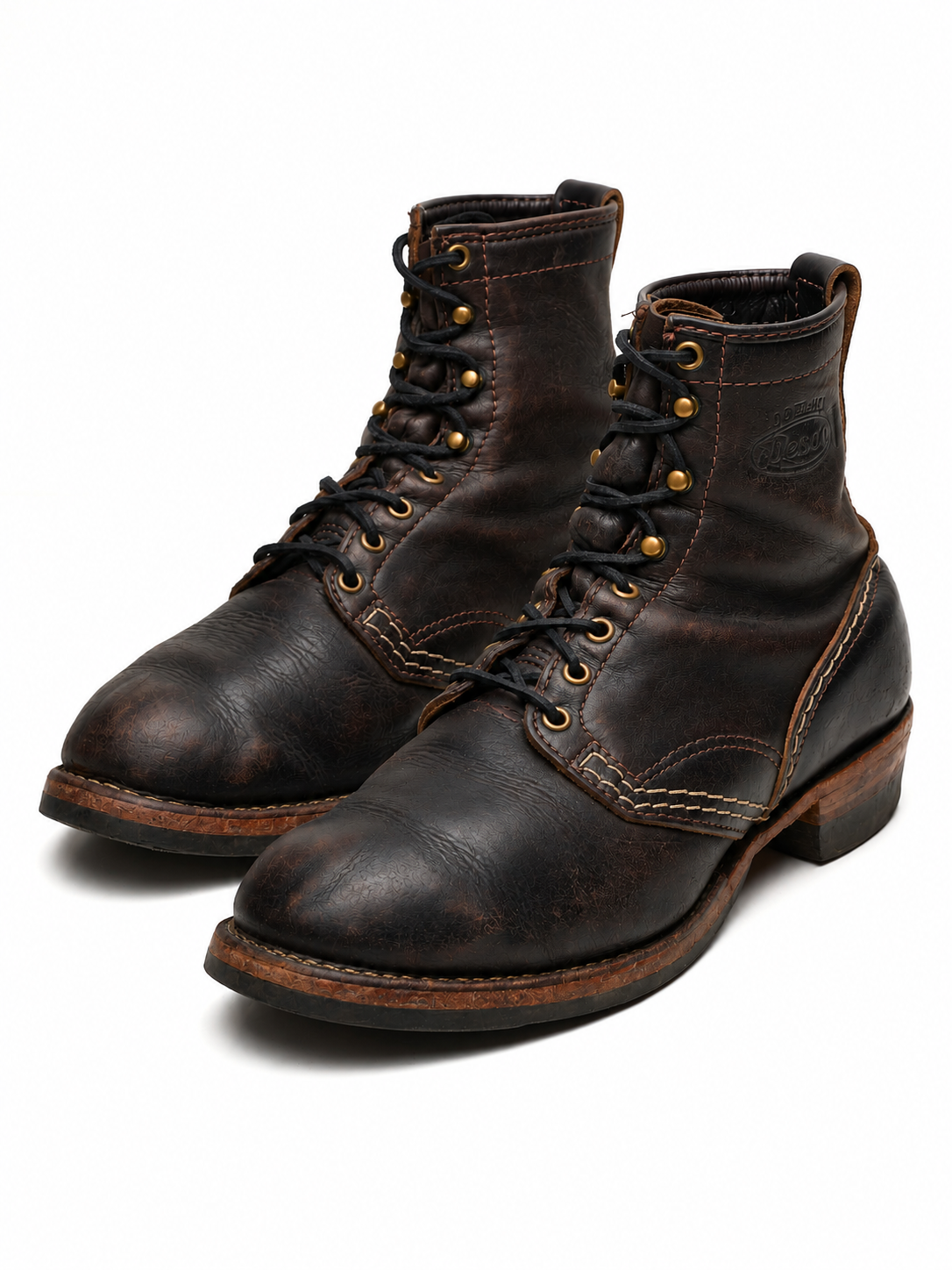 Rare WESCO Custom Jobmaster Black Horsehide Boots US 10.5E Wide 7 of 15