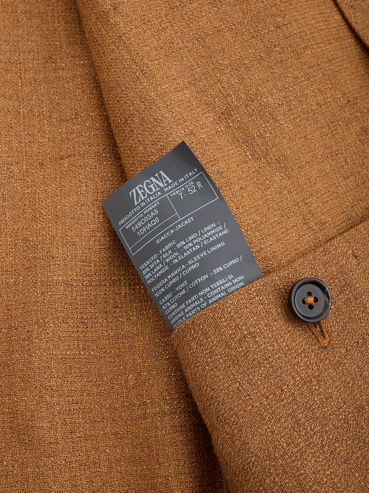 ZEGNA Vicuna Color Silk-Linen-Wool Overshirt Chore Jacket NEW