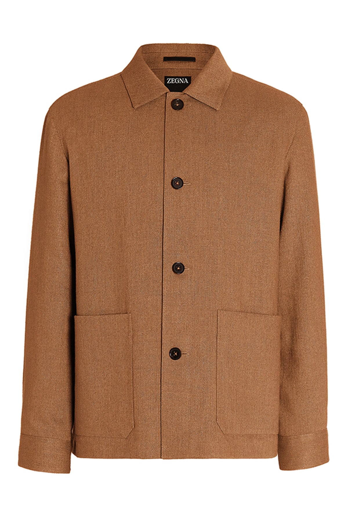 ZEGNA Vicuna Color Silk-Linen-Wool Overshirt Chore Jacket NEW