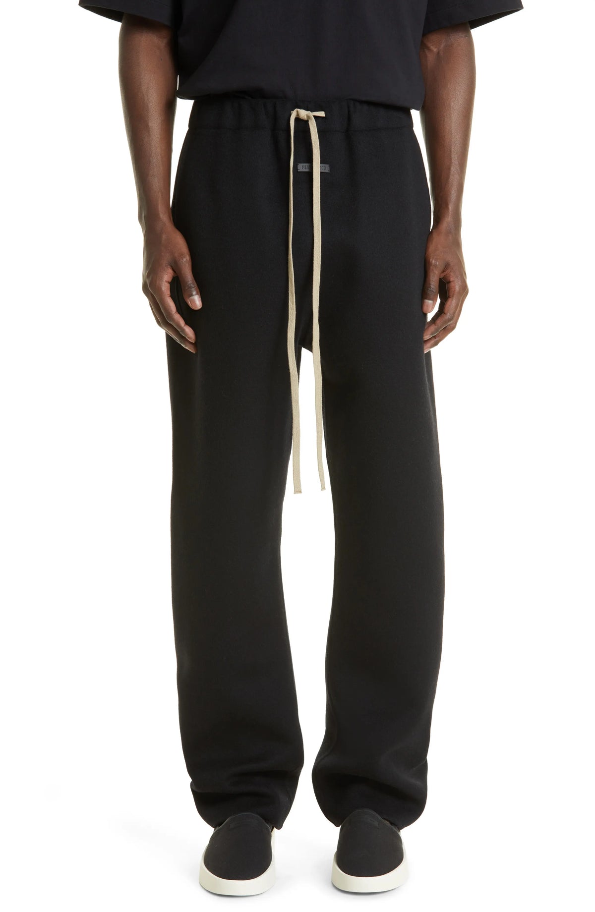 FEAR OF GOD Eternal Black Double Faced Wool-Cashmere Sweatpants