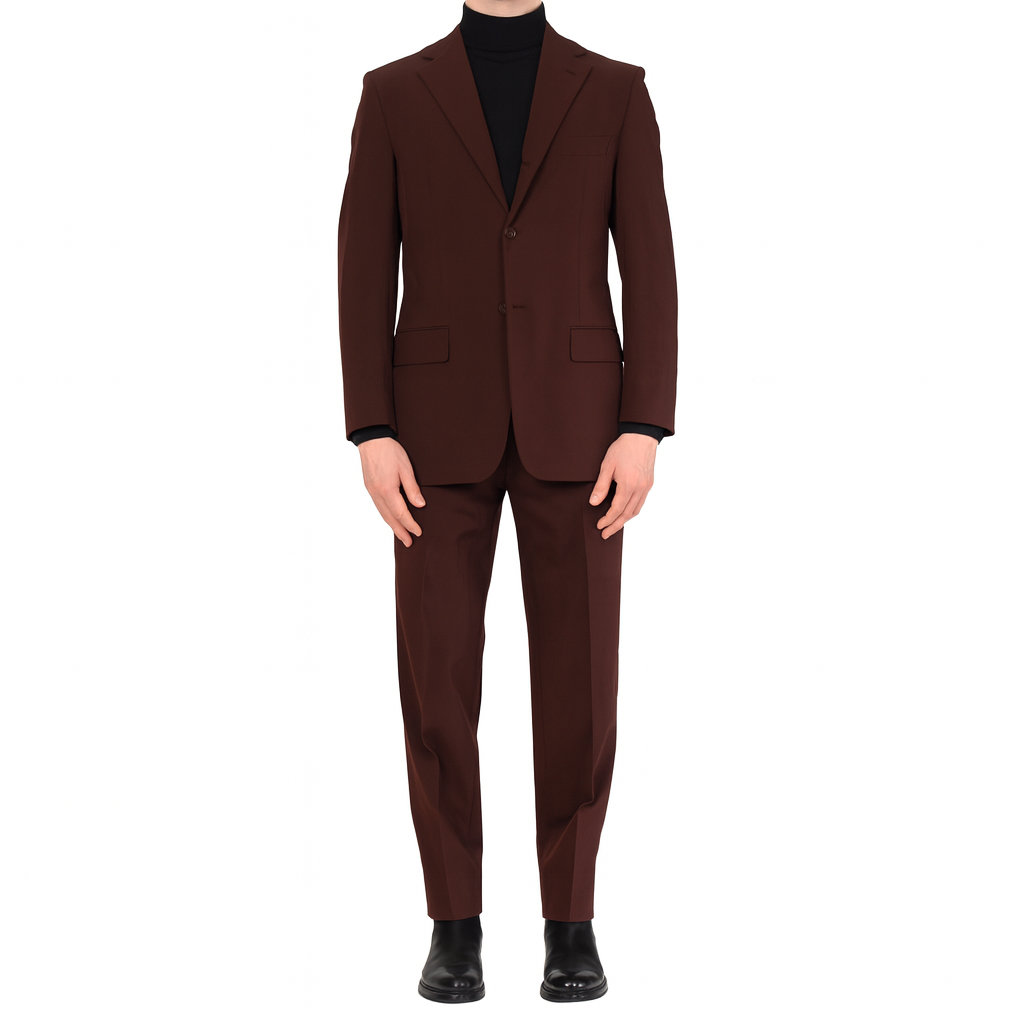 D'AVENZA Roma Handmade Burgundy Suit EU 52 NEW US 42