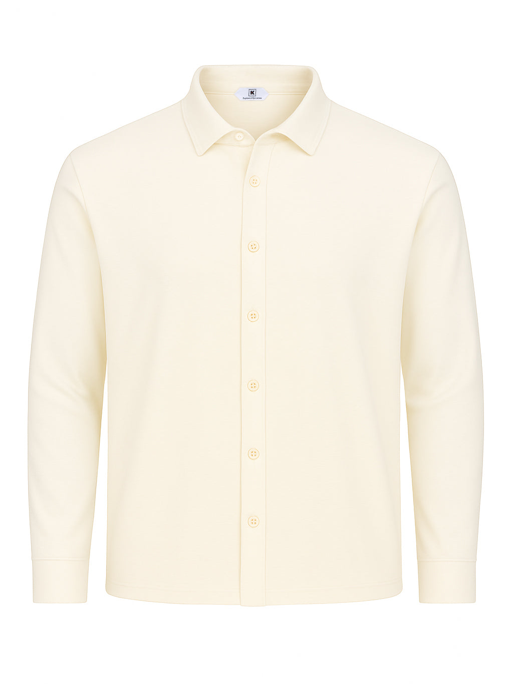 KITON KIRED "Capri" Creme Cotton Long Sleeve Shirt