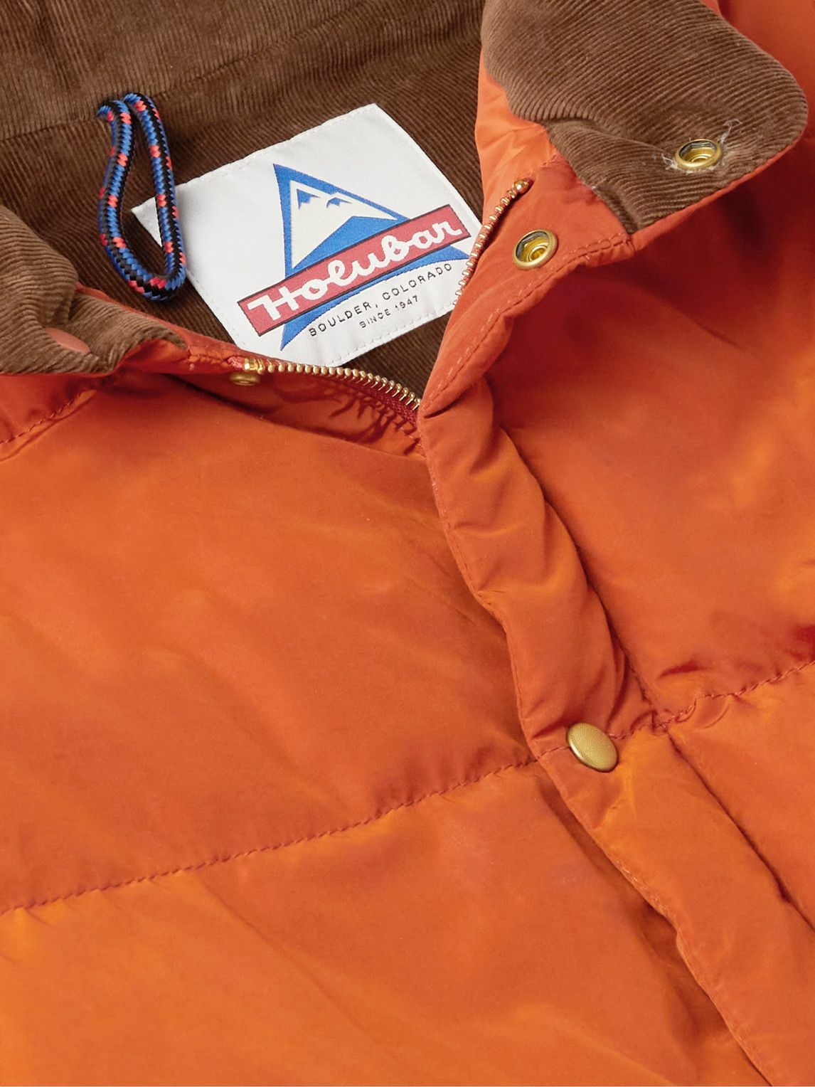 HOLUBAR "Mustang" Dark Orange Down Puffer Jacket Vest NEW Convertible