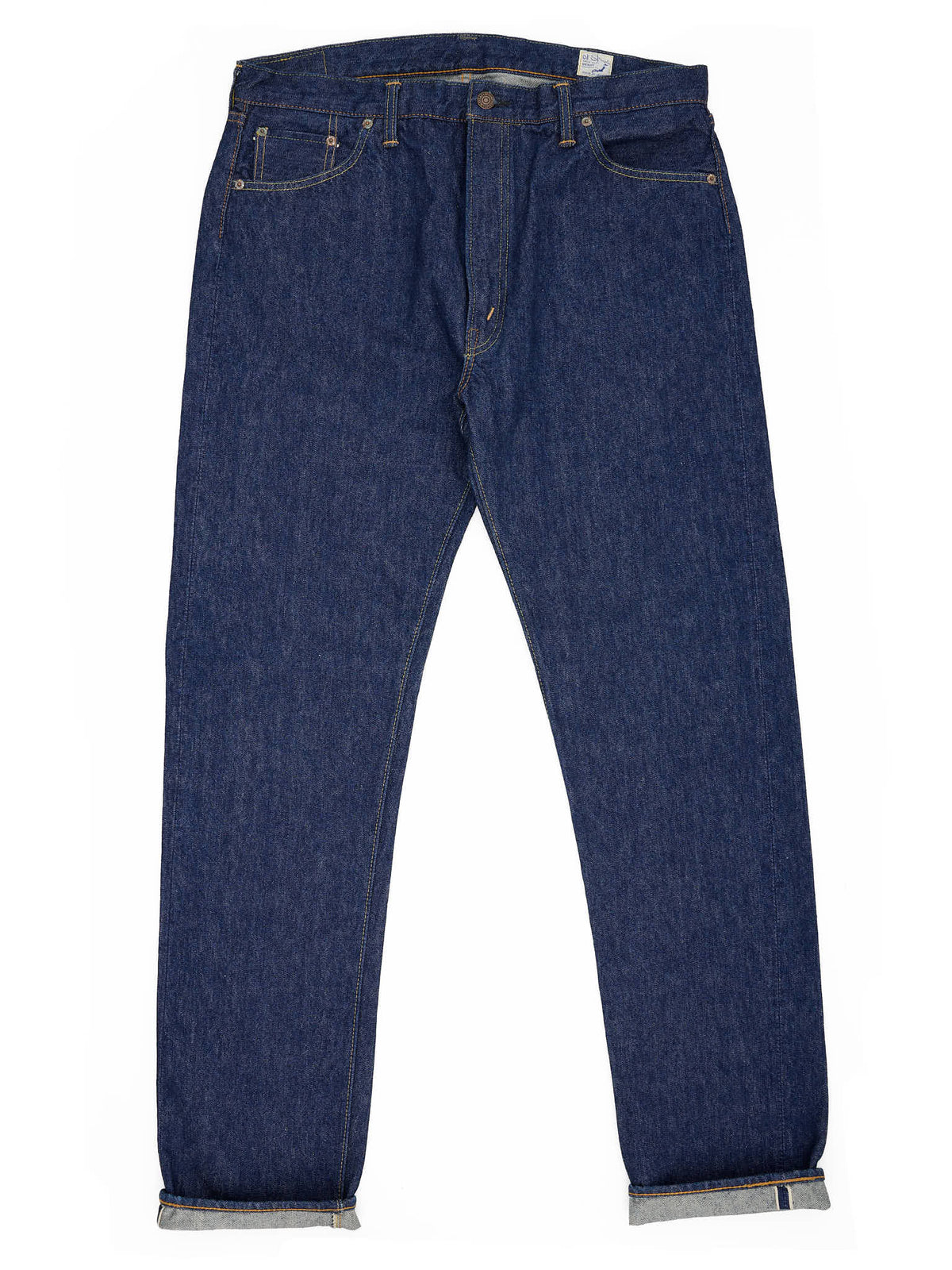 orSlow 107 Blue Denim Cotton Slim Fit Selvedge Jeans 5 / XL