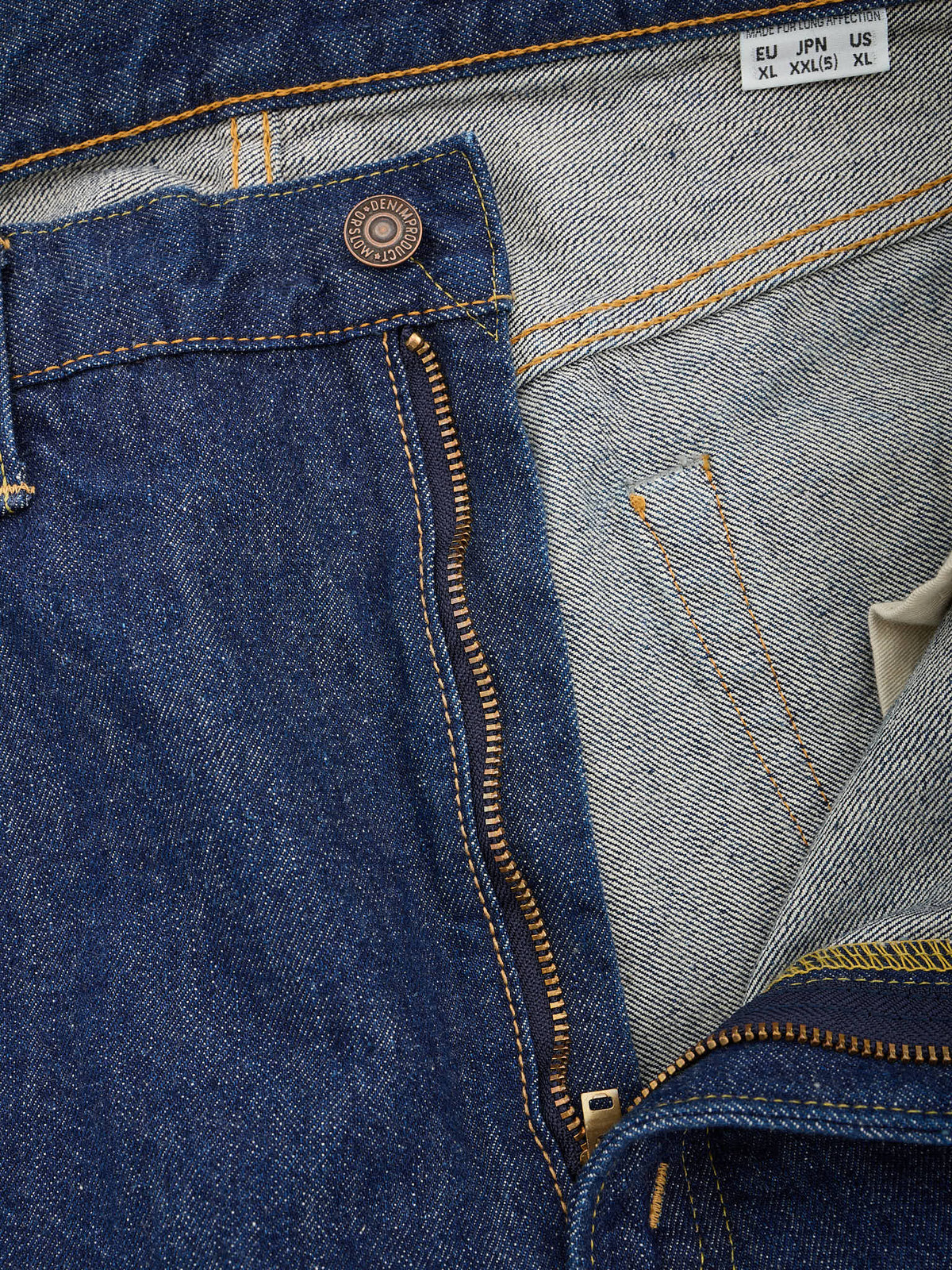 orSlow 107 Blue Denim Cotton Slim Fit Selvedge Jeans 5 / XL