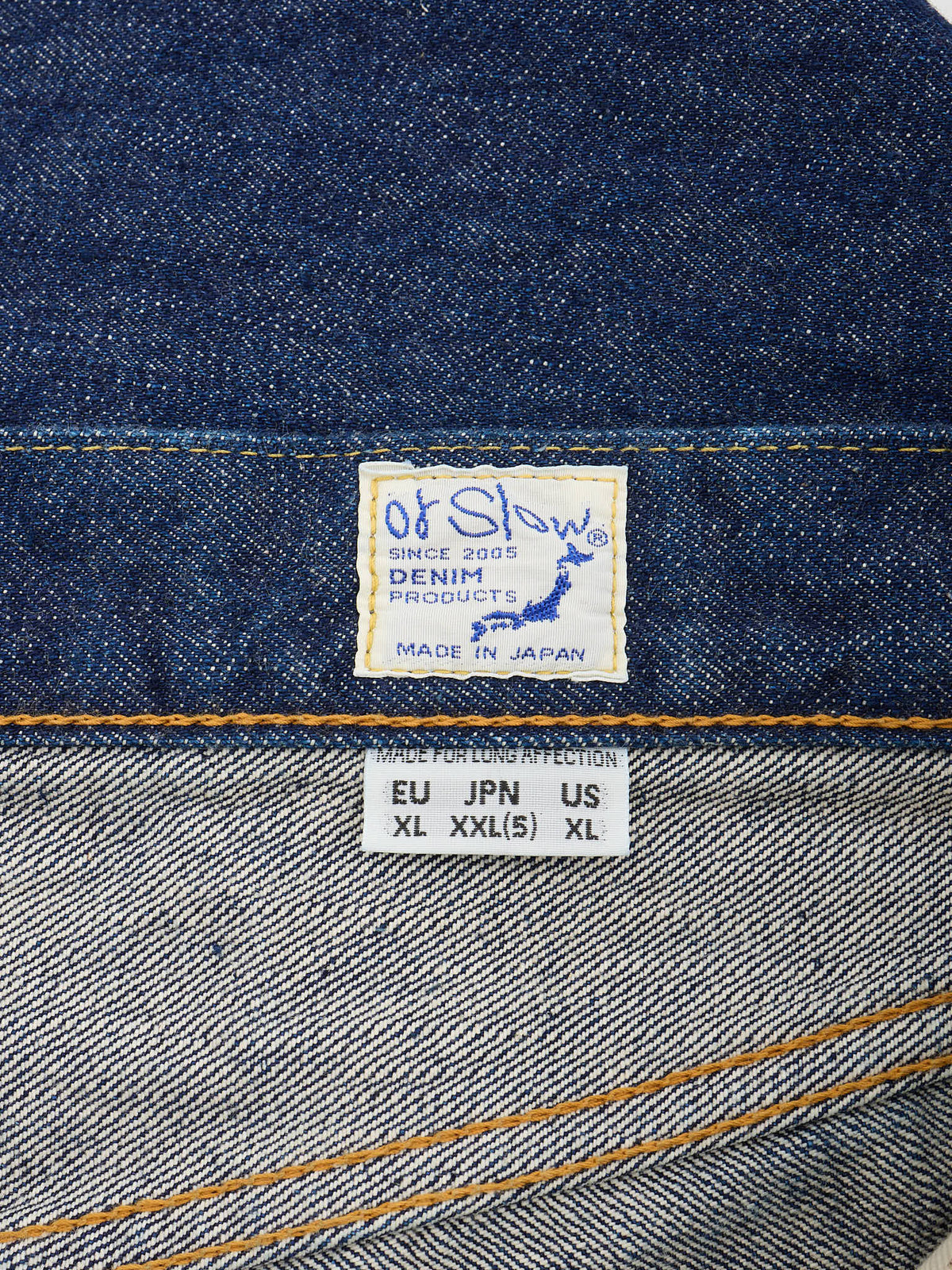 orSlow 107 Blue Denim Cotton Slim Fit Selvedge Jeans 5 / XL