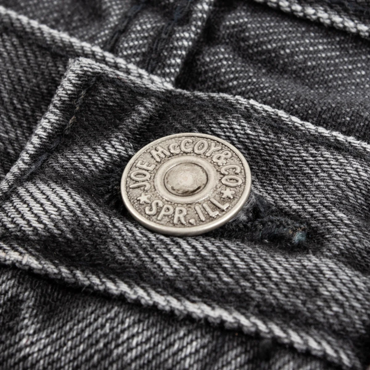 THE REAL MCCOY'S 996BK Gray Denim Cotton Selvedge Jeans